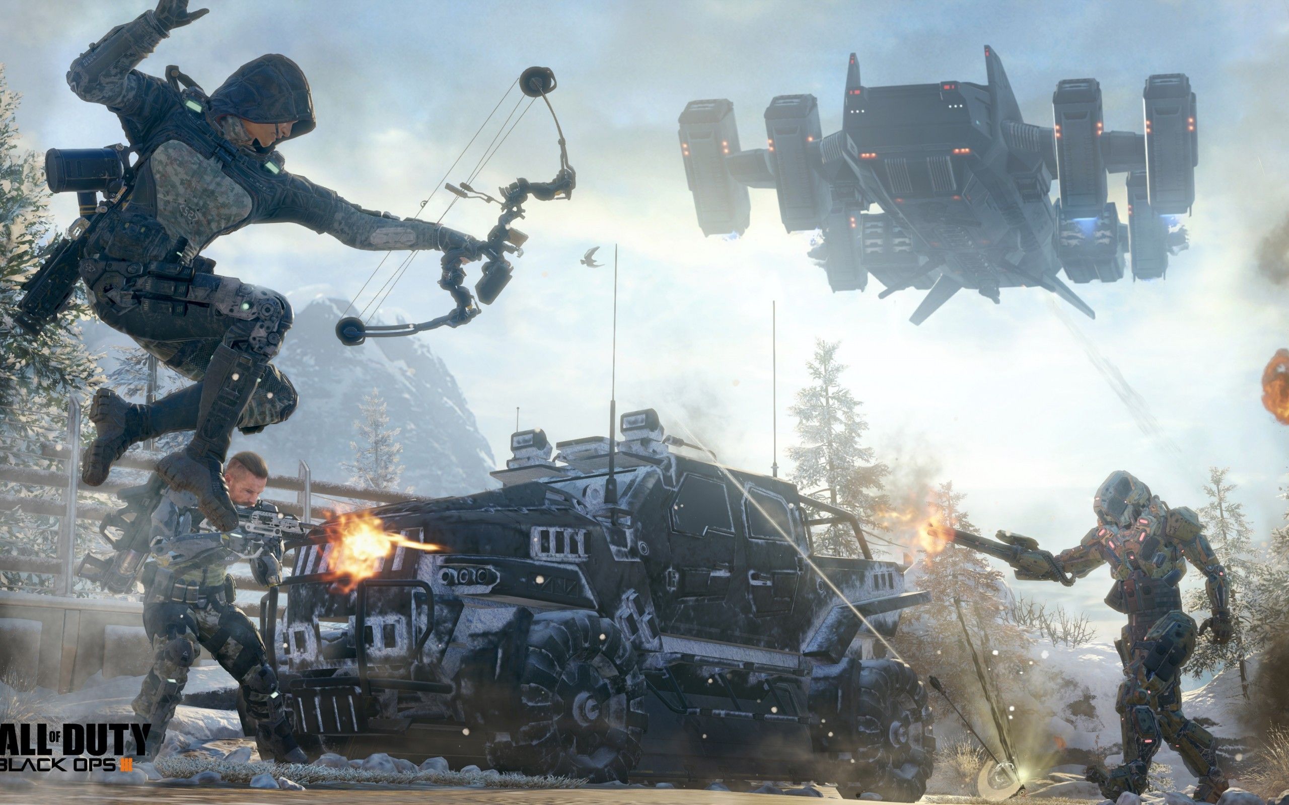 Download 2560x1600 Call Of Duty: Black Ops Iii, Battle Wallpaper