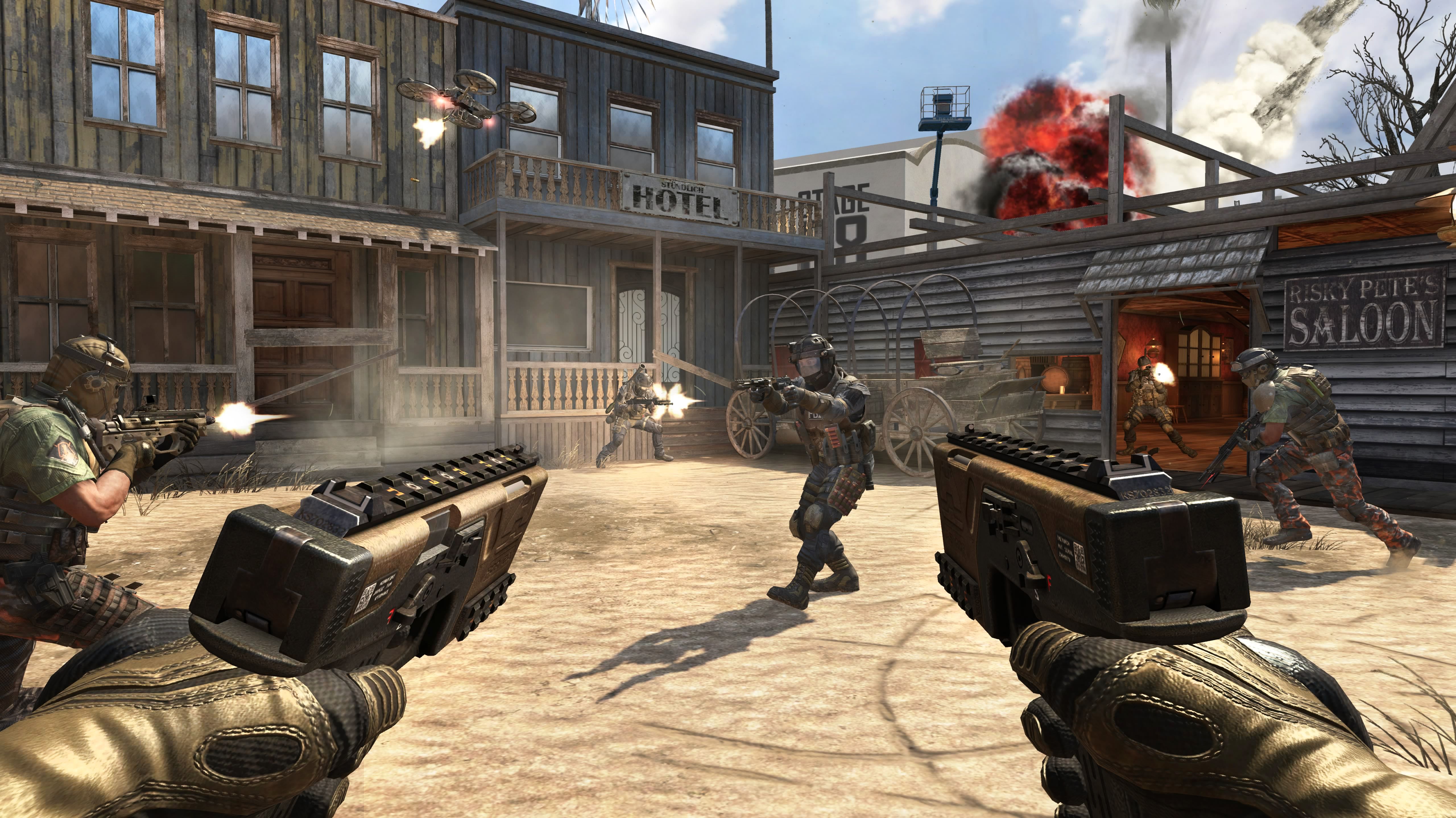 call, Of, Duty, Black, Ops, 2, Uprising, Warrior, Soldier, Weapon
