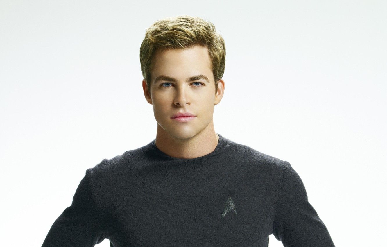 Wallpaper look, actor, white background, Chris Pine, Chris Pine