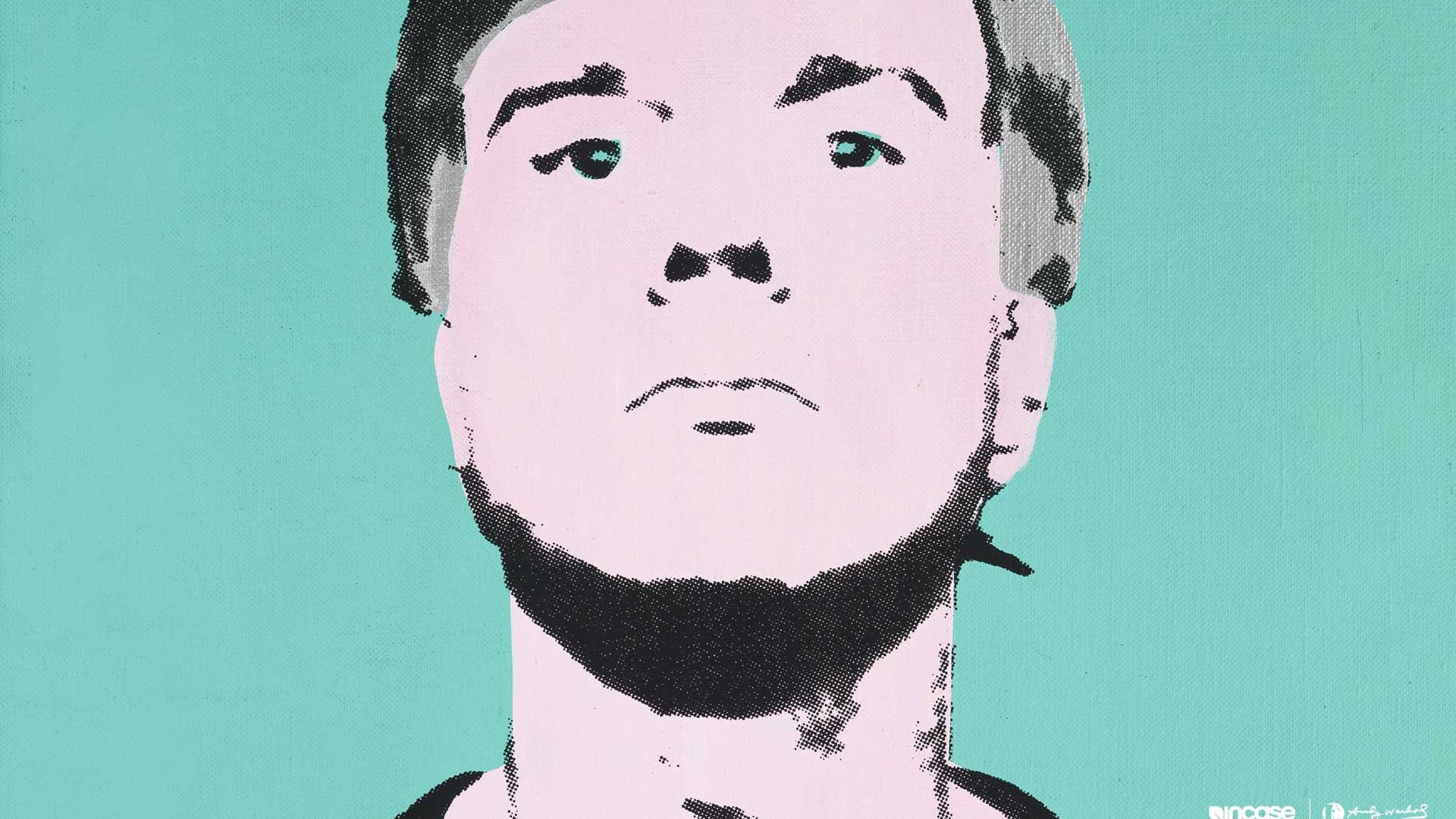The painting of Andy Warhol young man Desktop wallpaper 1920x1080
