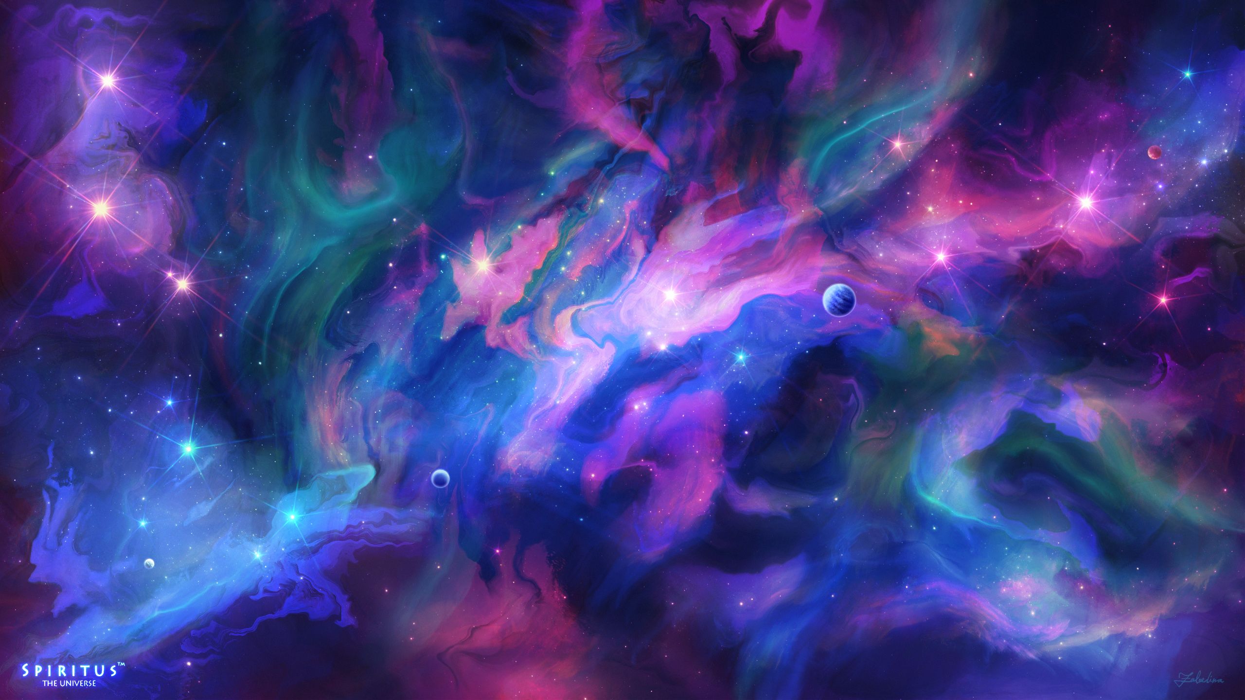 Cosmos Galaxy Art 1440P Resolution Wallpaper, HD Artist