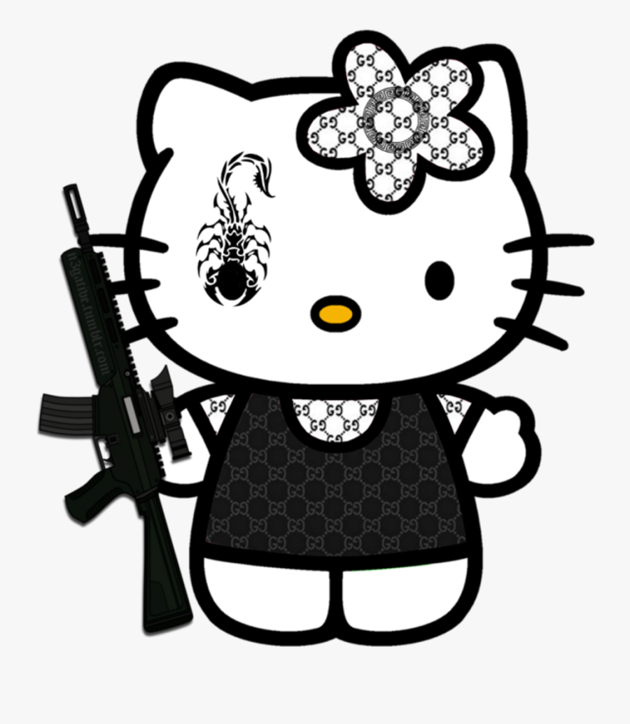 Hellokitty Gucci Ak47 Kidcore Cute Scorpion Hello Kitty