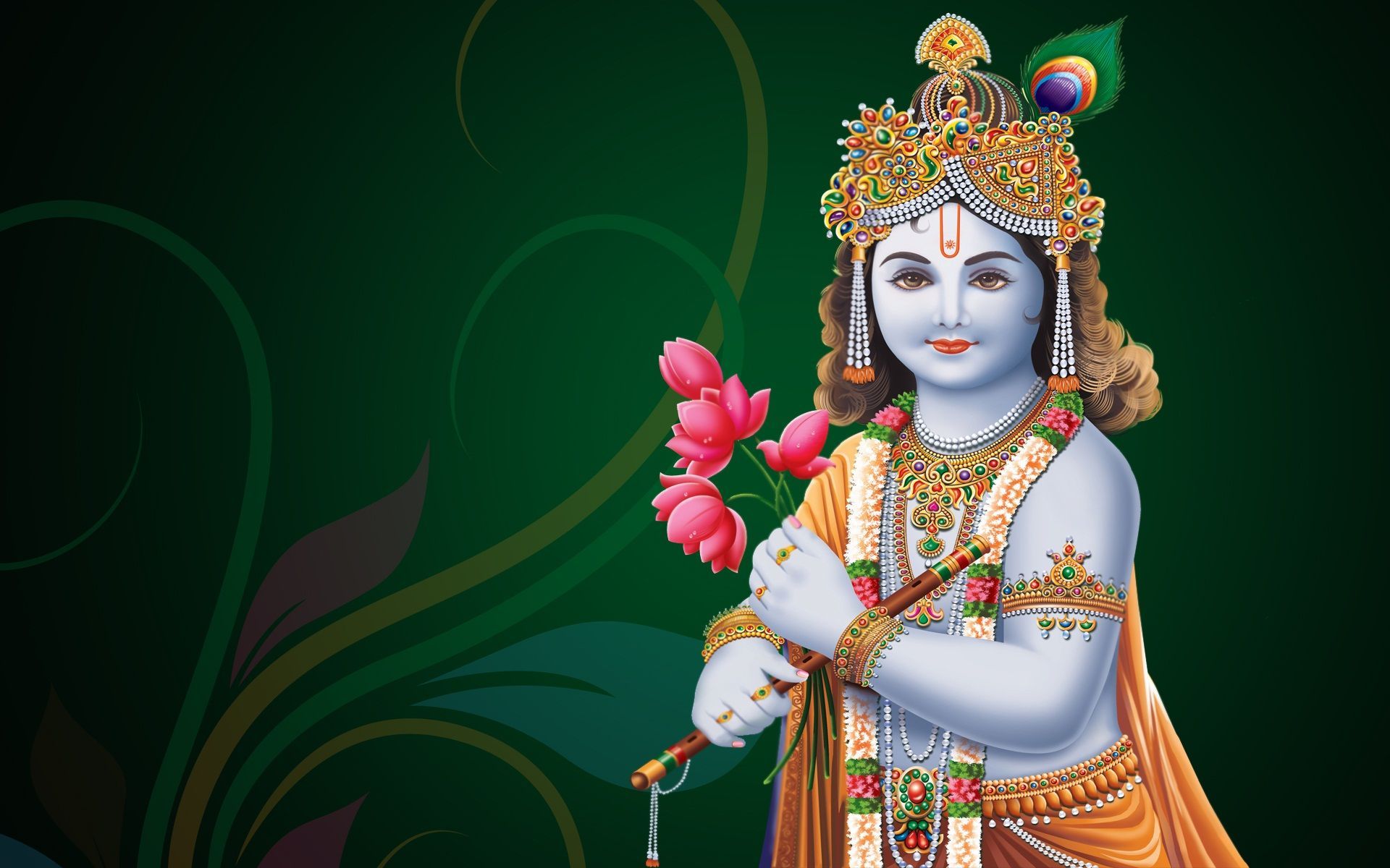 Bal Krishna Janmashtami HD wallpaper. Beautiful HD wallpaper