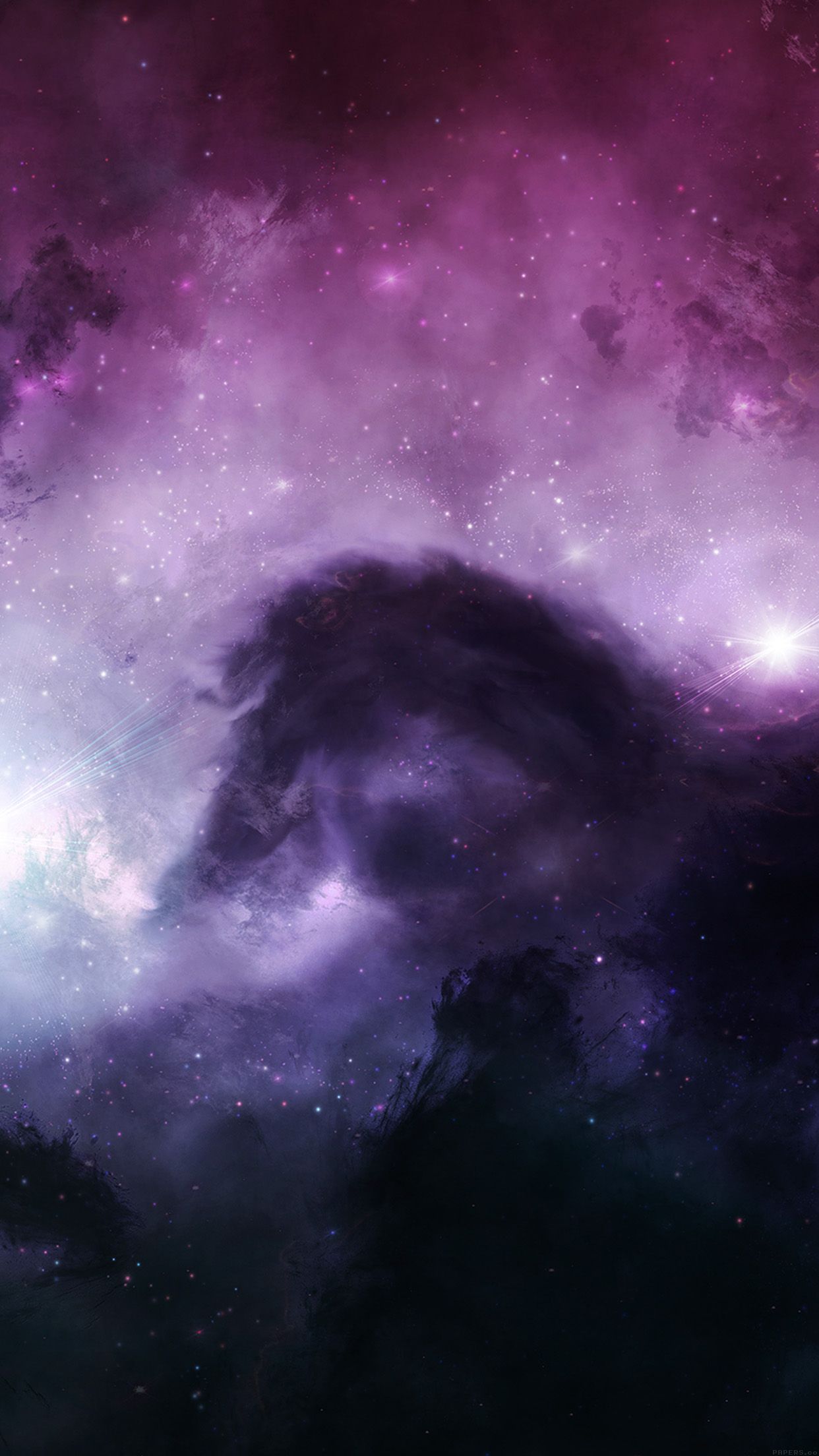 Illuminating Space Star Galaxy Art Android wallpaper HD