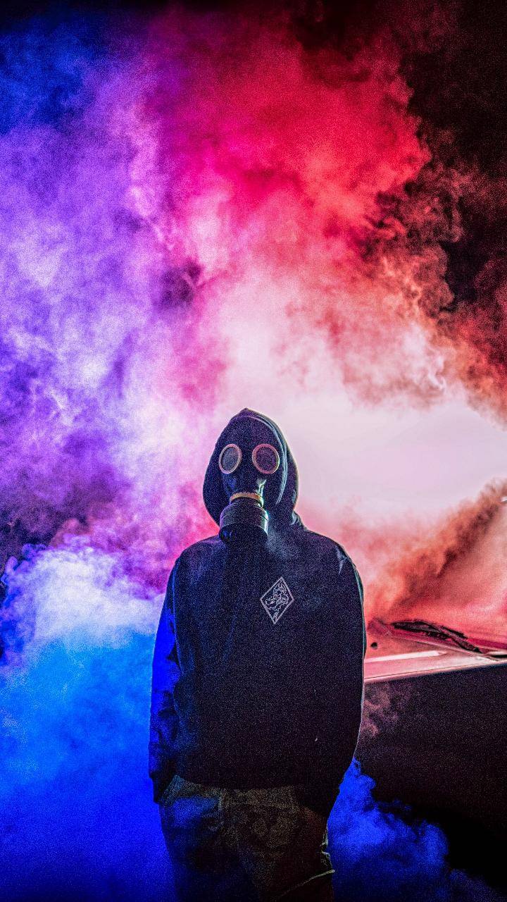 Smoke man wallpaper