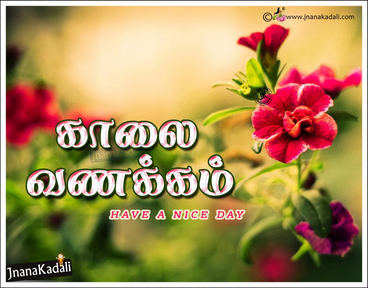 Good Morning Greetings With HD Wallpaper in Tamil. JNANA KADALI