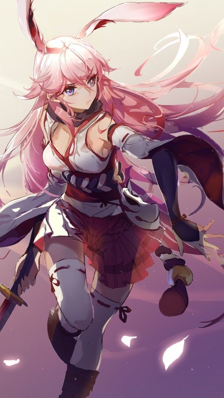 Cool Anime Girl With Sword Wallpaper