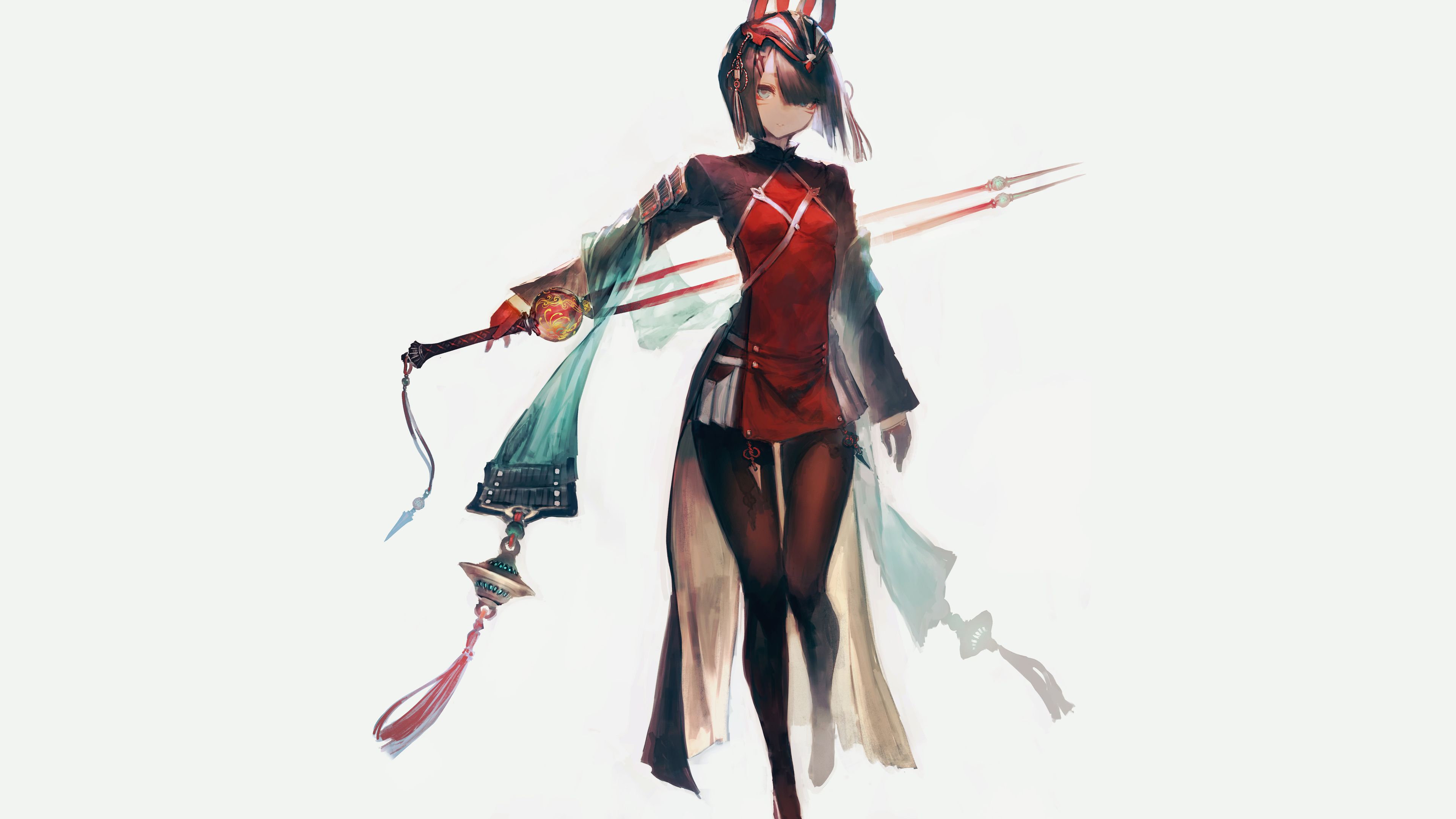 Cool Anime Girl With Sword Wallpaper