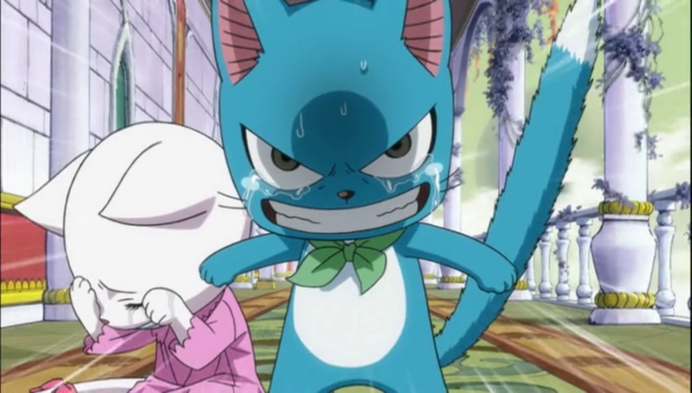 Carla and Happy (fairy tail) I almost cried so hard. Fairy tail, Cơm