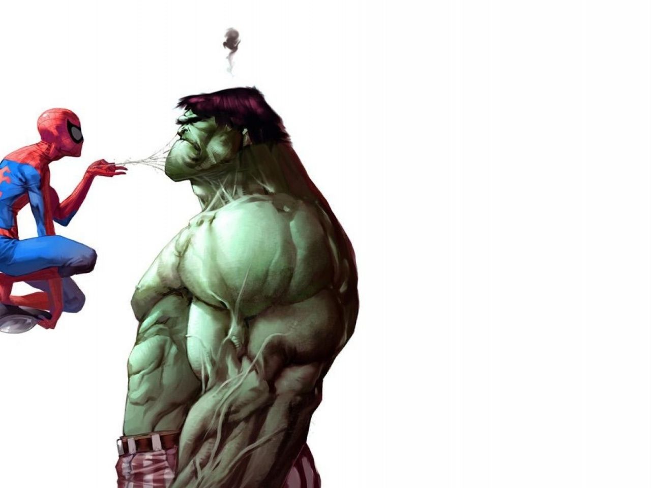 Spiderman and Hulk, comic, comics desktop PC and Mac