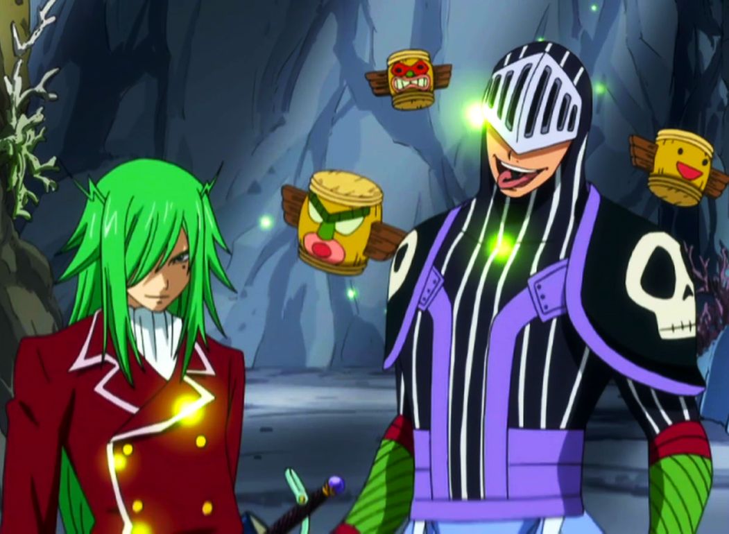 Lucy Heartfilia & Cana Alberona vs. Freed Justine & Bickslow