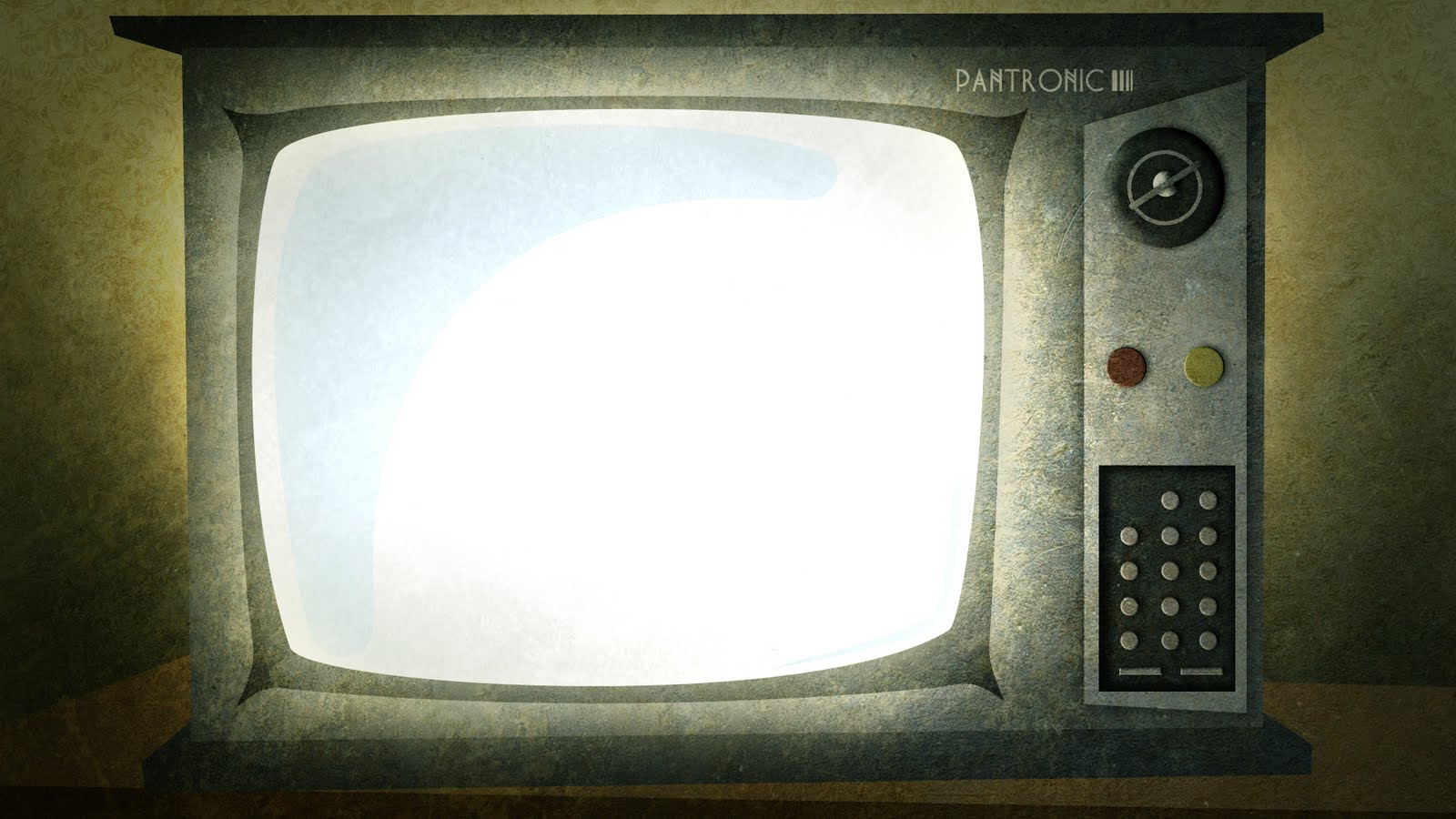 Old TV Set, Background Powerpoint # 1600x900. All For Desktop