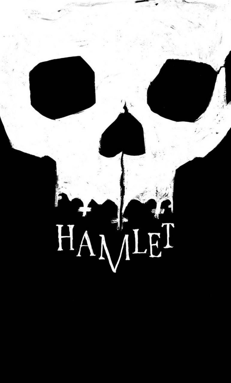 Hamlet skull poster wallpaper