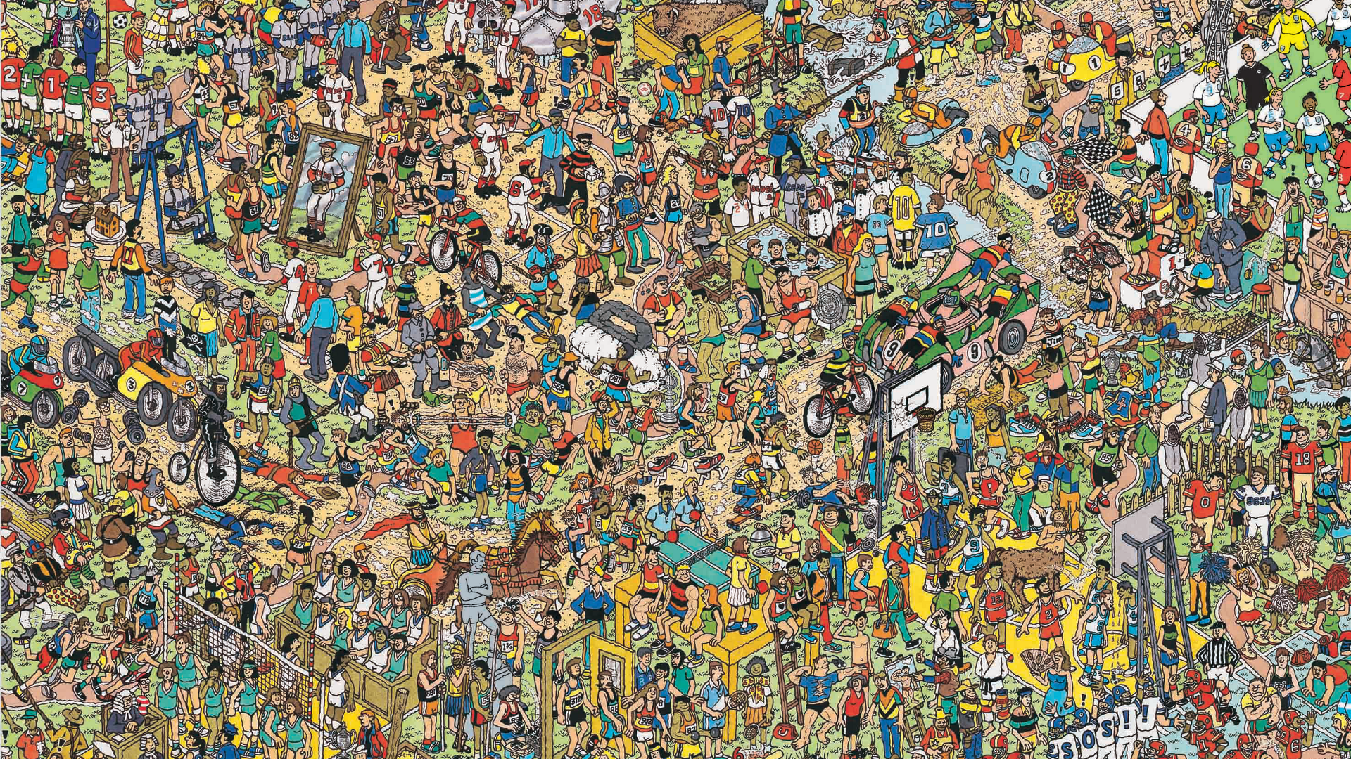 Waldo, Where's Wally, puzzlesx1080 Wallpaper