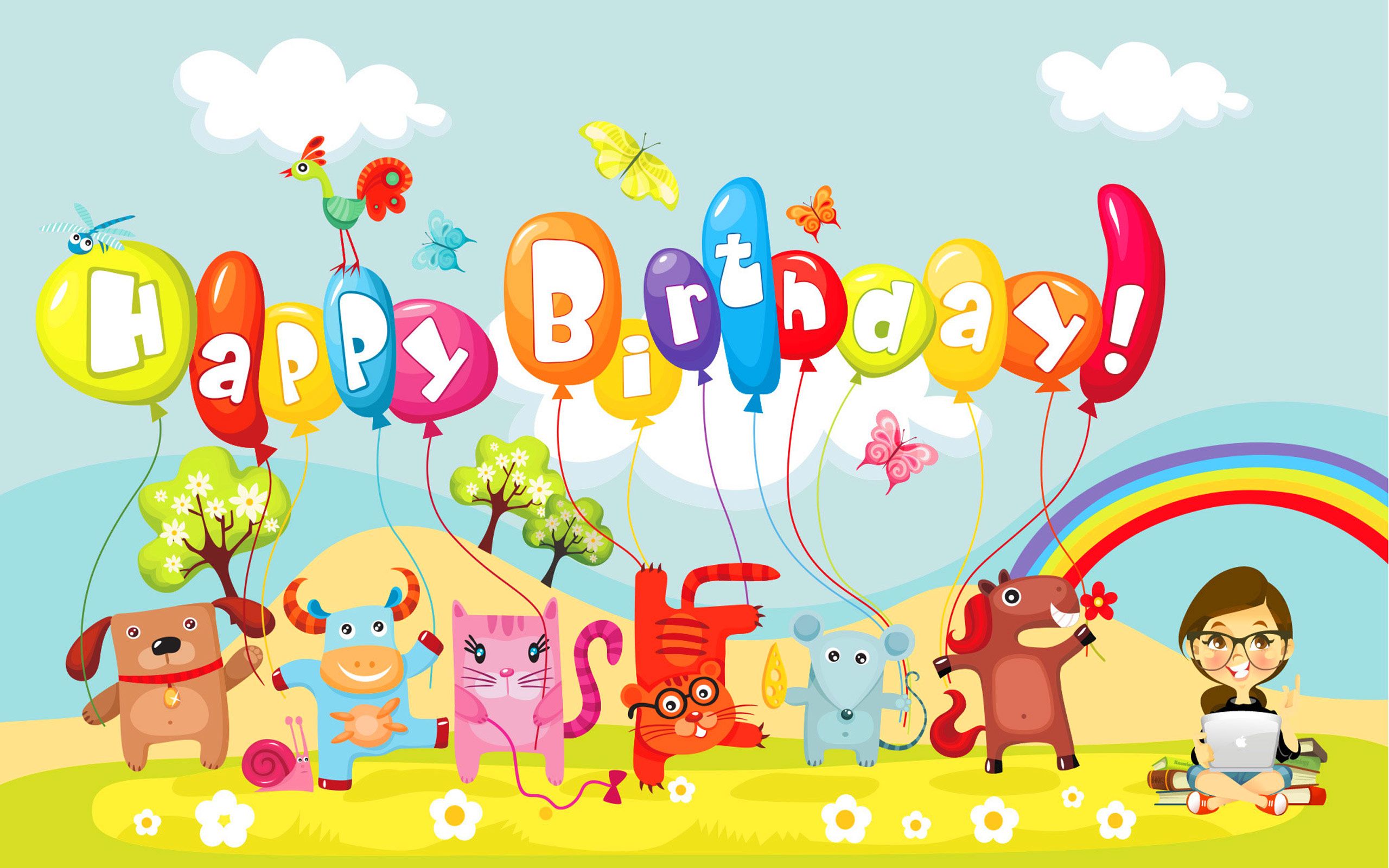 Happy Birthday HD Wallpaper Birthday Animated Cartoon
