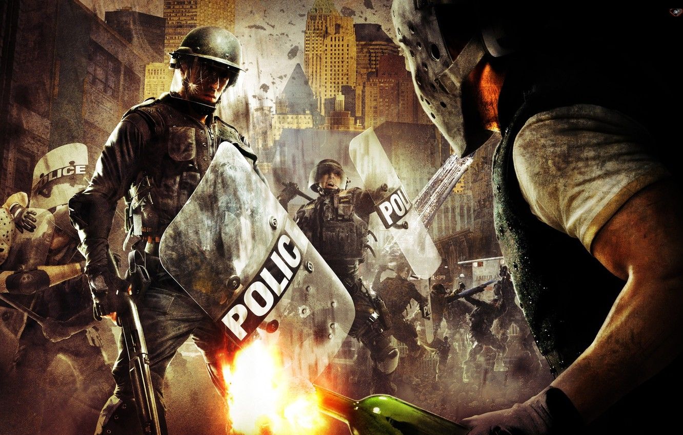 Wallpaper police, shield, Winchester, police, street gangs, a