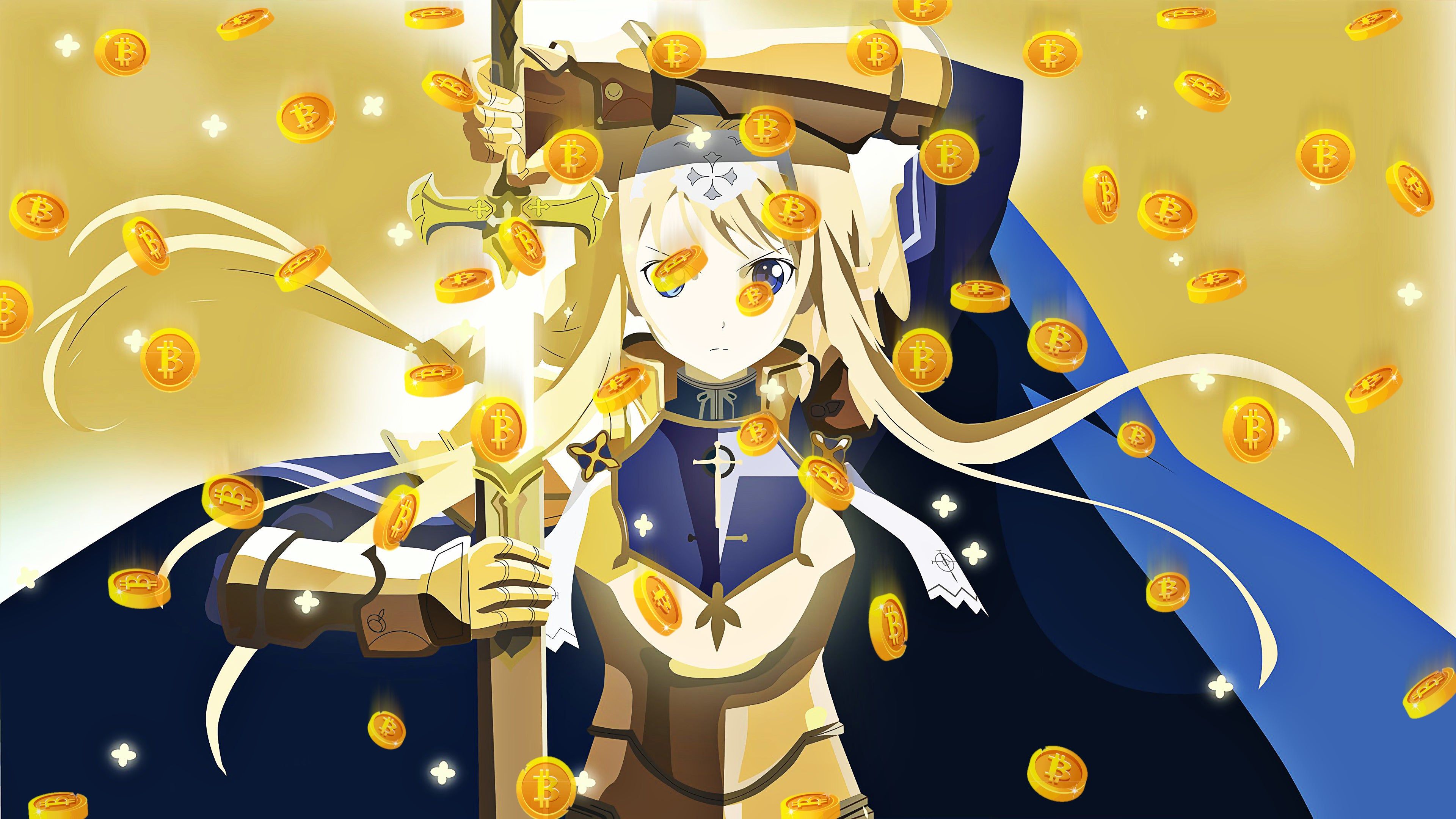 Bitcoins From Above Alice Sword Art Online Alicization Minimalist