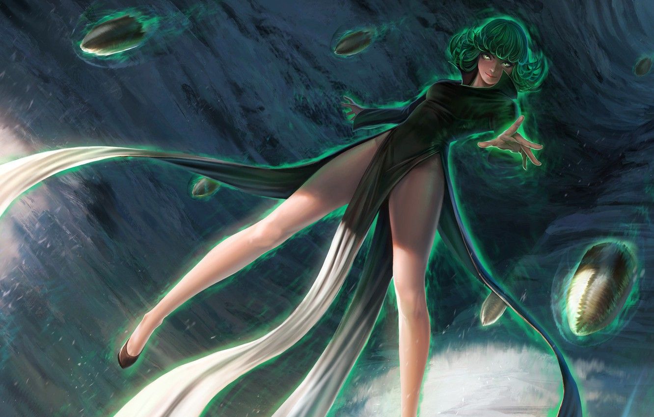 Wallpaper girl, art, One Punch Man image for desktop, section