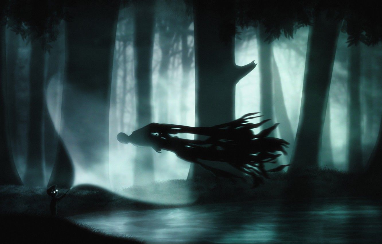 Wallpaper trees, night, art, call, Limbo, Expecto Patronum image for desktop, section разное