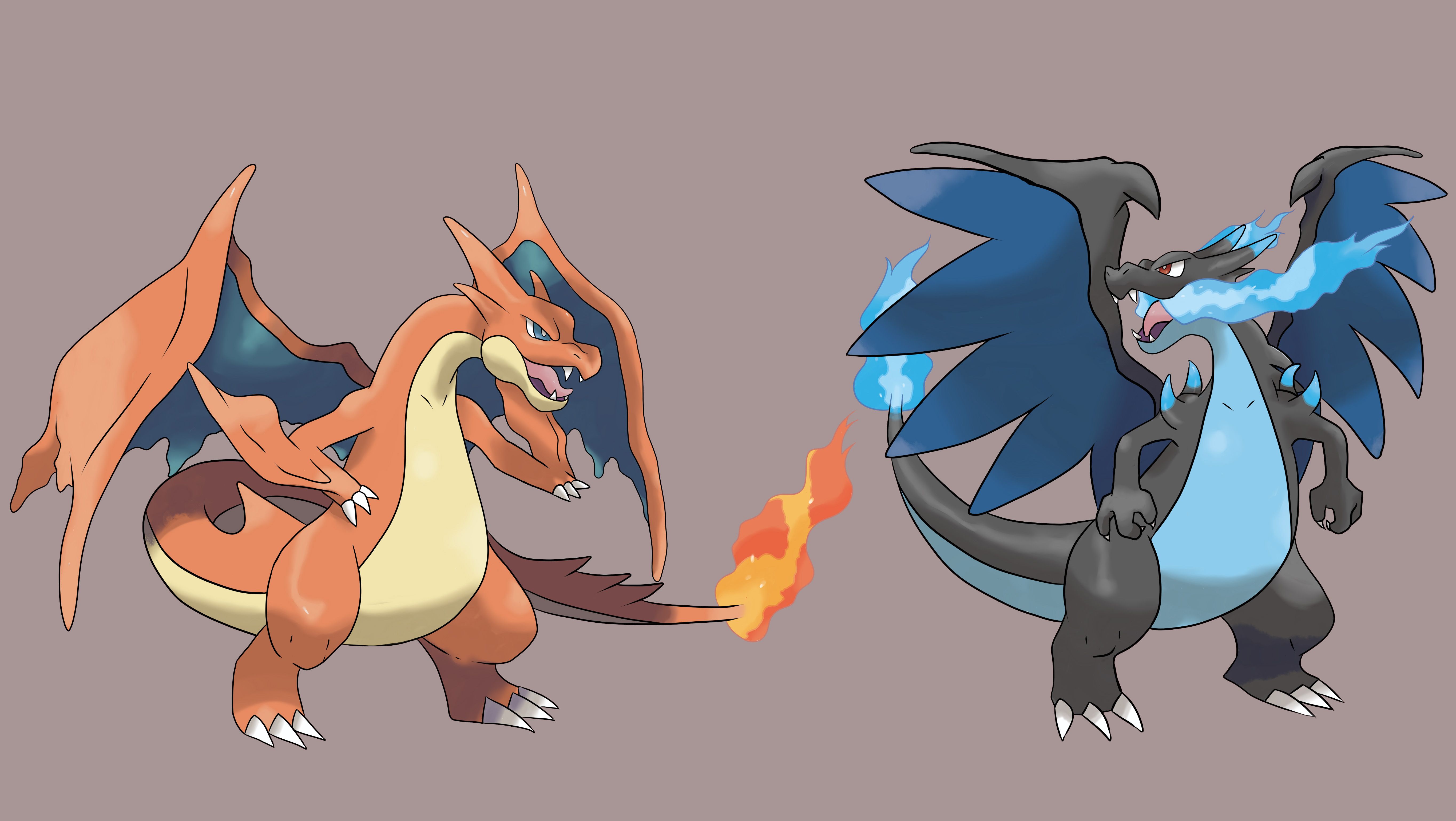 Free download Charizard and Mega Charizard Computer Wallpaper