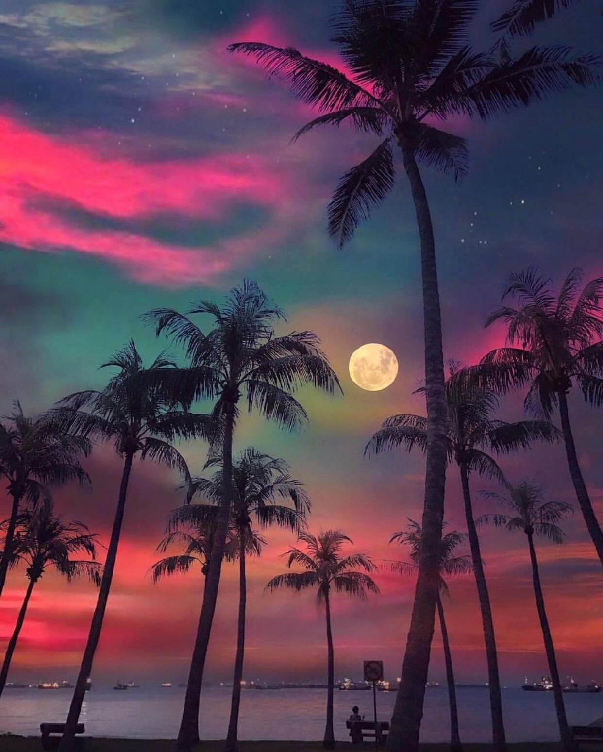 Dreamy night. Sunset wallpaper, Beautiful wallpaper, Nature picture