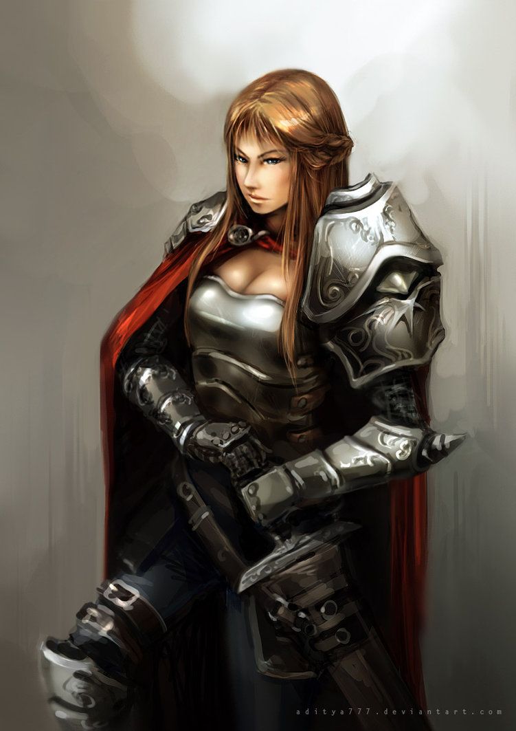 Download wallpaper: knight girl, girl knight photo, wallpaper for desktop, picture