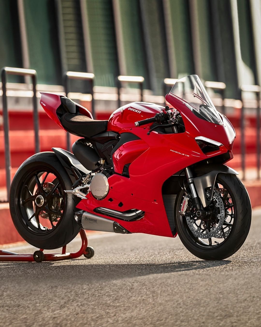 Ducati Motor Holding on Instagram: “Discover the range of accessories designed for the new Panigale V2. The Red Essence. #DucatiPerformance #PanigaleV2 #Ducat
