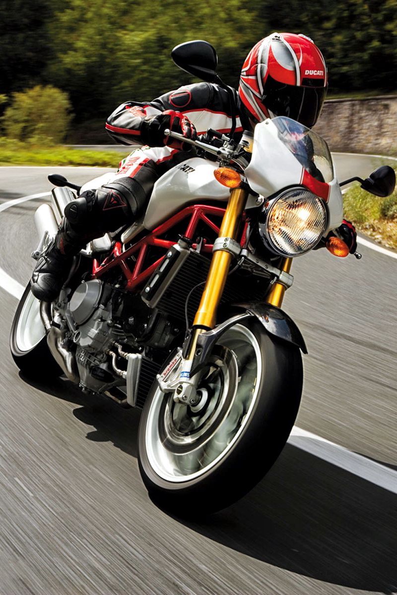 Download Wallpaper 800x1200 Ducati, Monster, S4r, Rider, Speed Iphone 4s 4 For Parallax HD Background