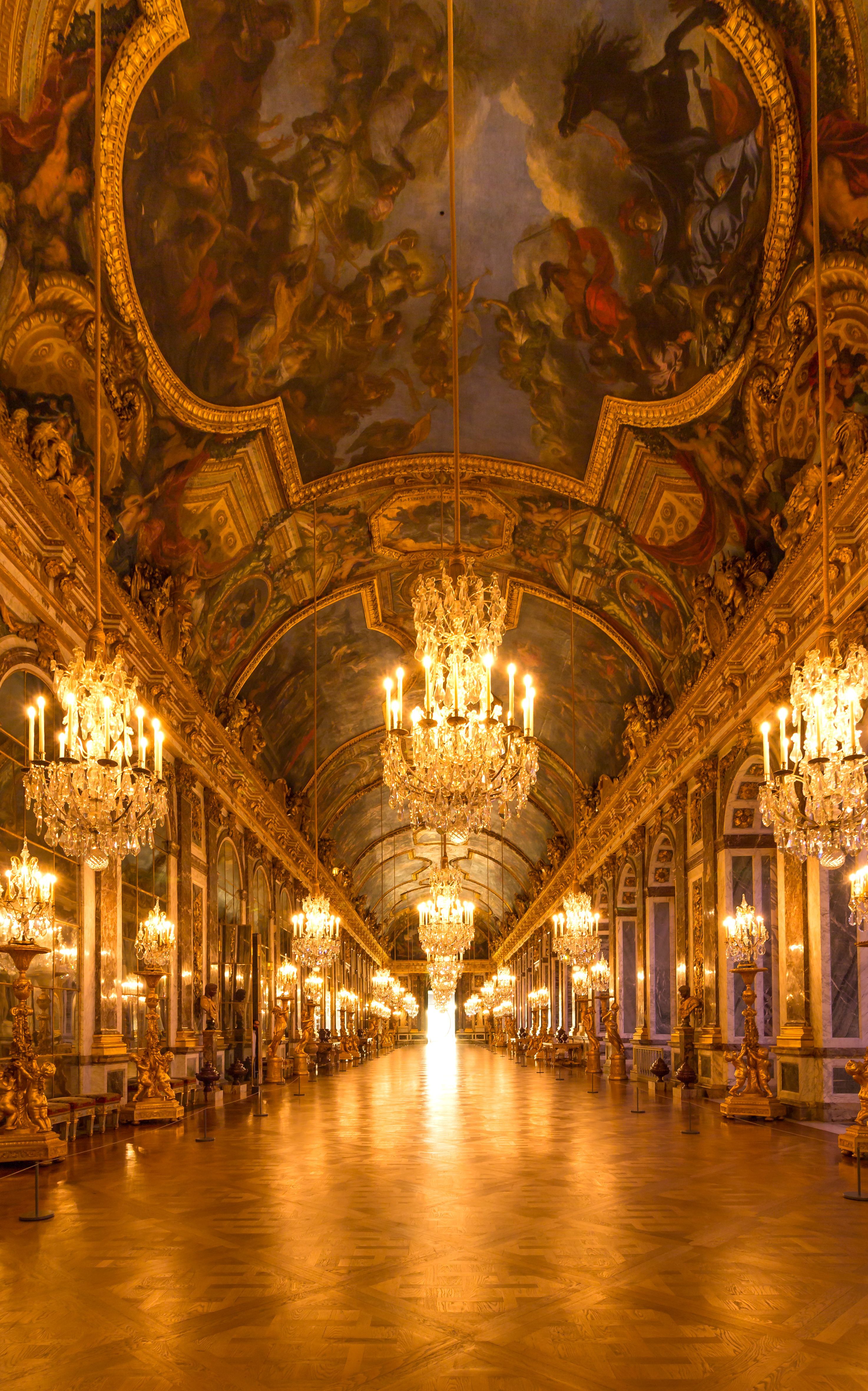 Versailles Palace Hall of Mirrors. Paris wallpaper, Hall