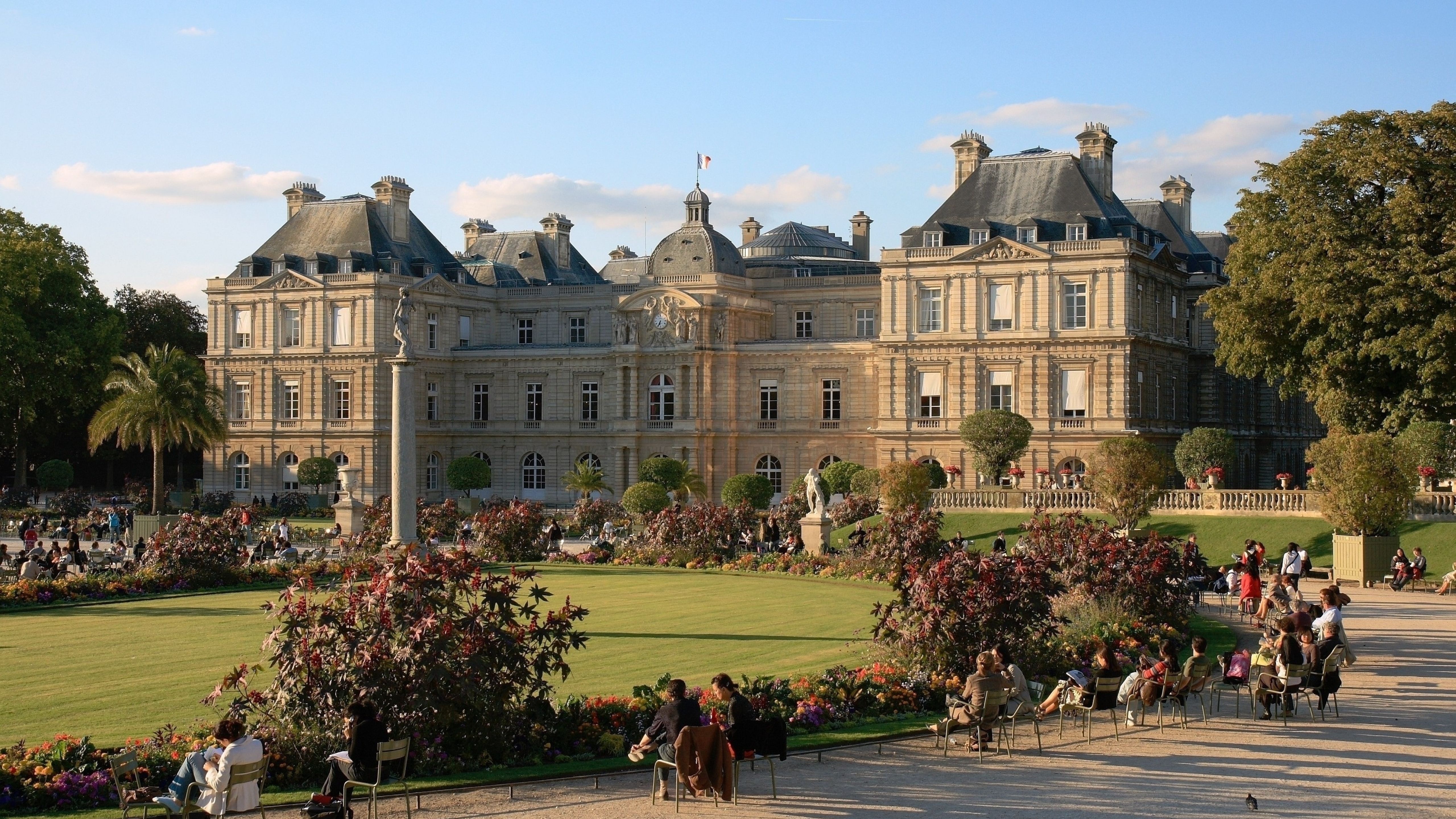 luxembourg palace, paris, france 5K Wallpaper, HD City
