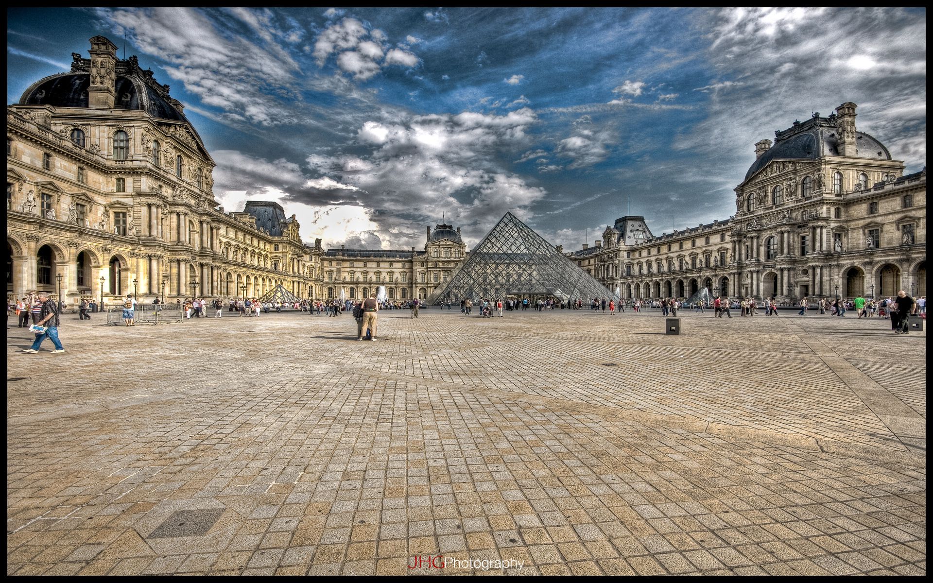 Paris, louvre, palace, square