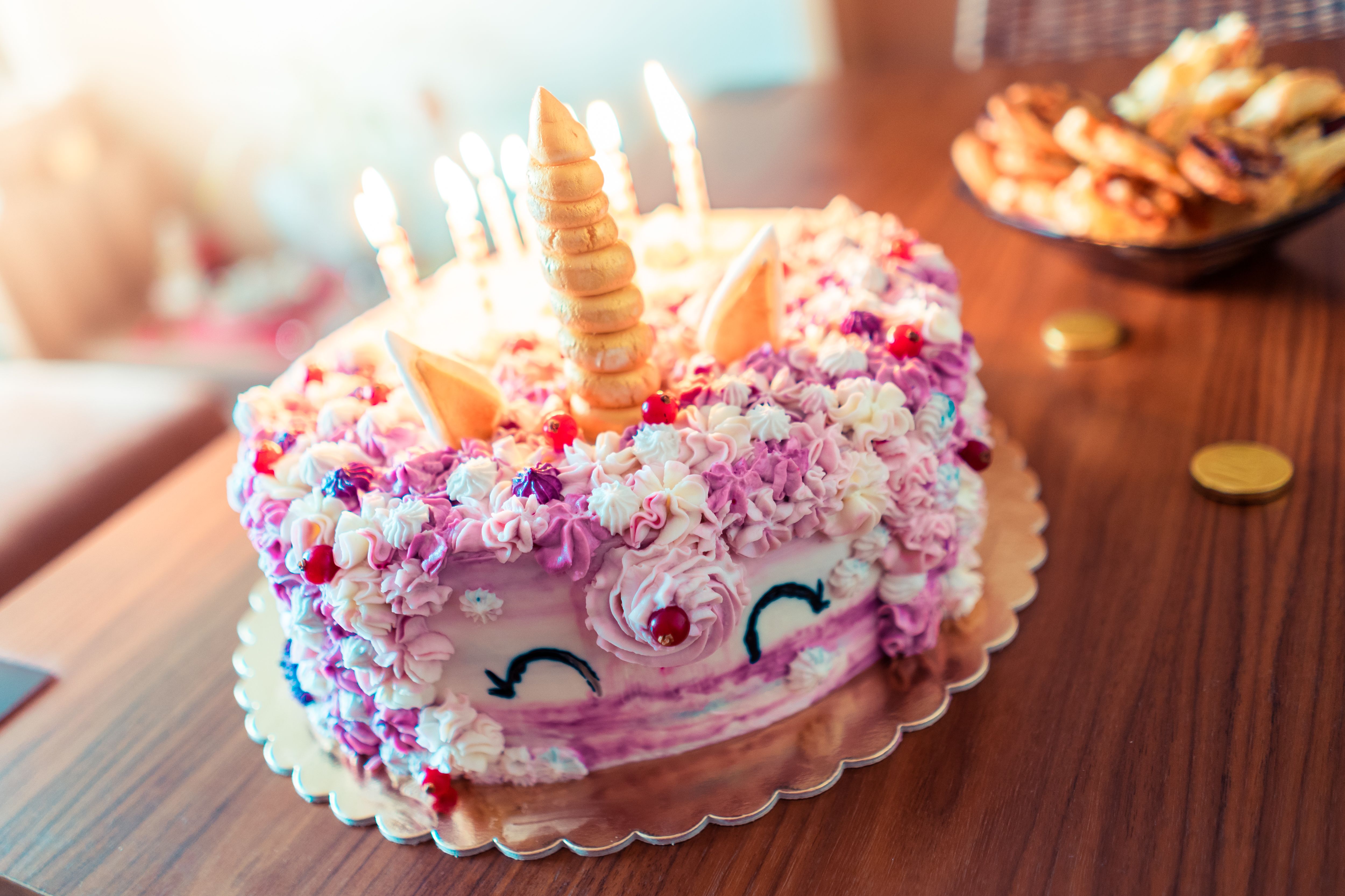 Colorful Unicorn Birthday Cake Free