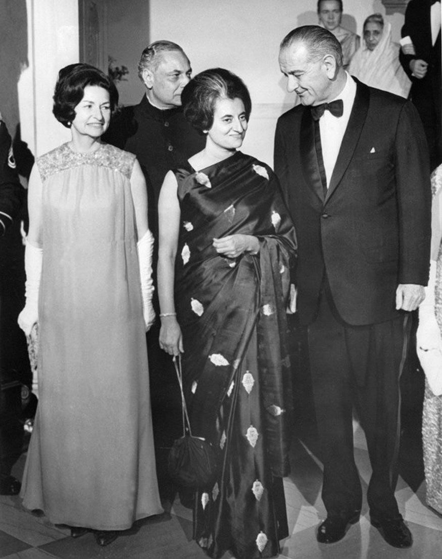 Indian Prime Minister Indira Gandhi With American President