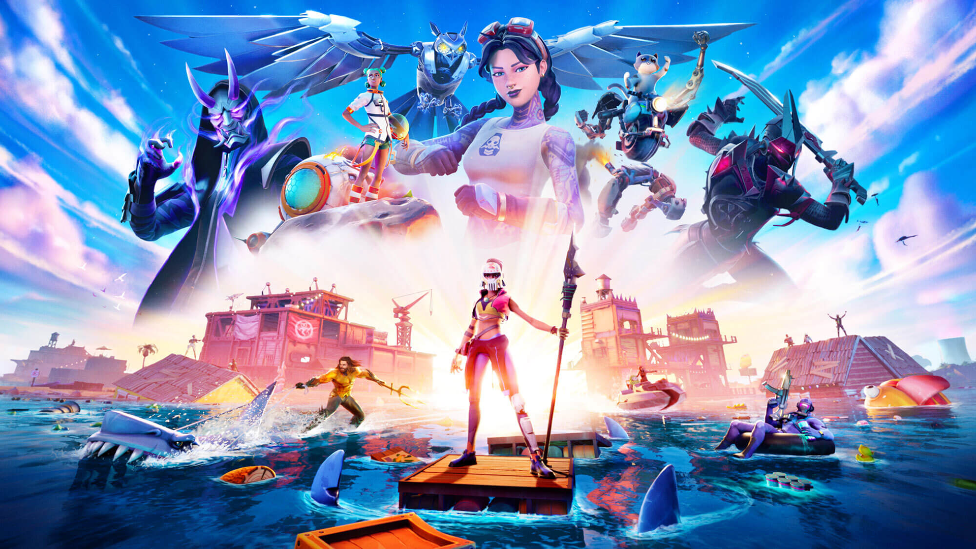 Fortnite map, Battle Pass, mythic weapons, Aquaman skin & more to