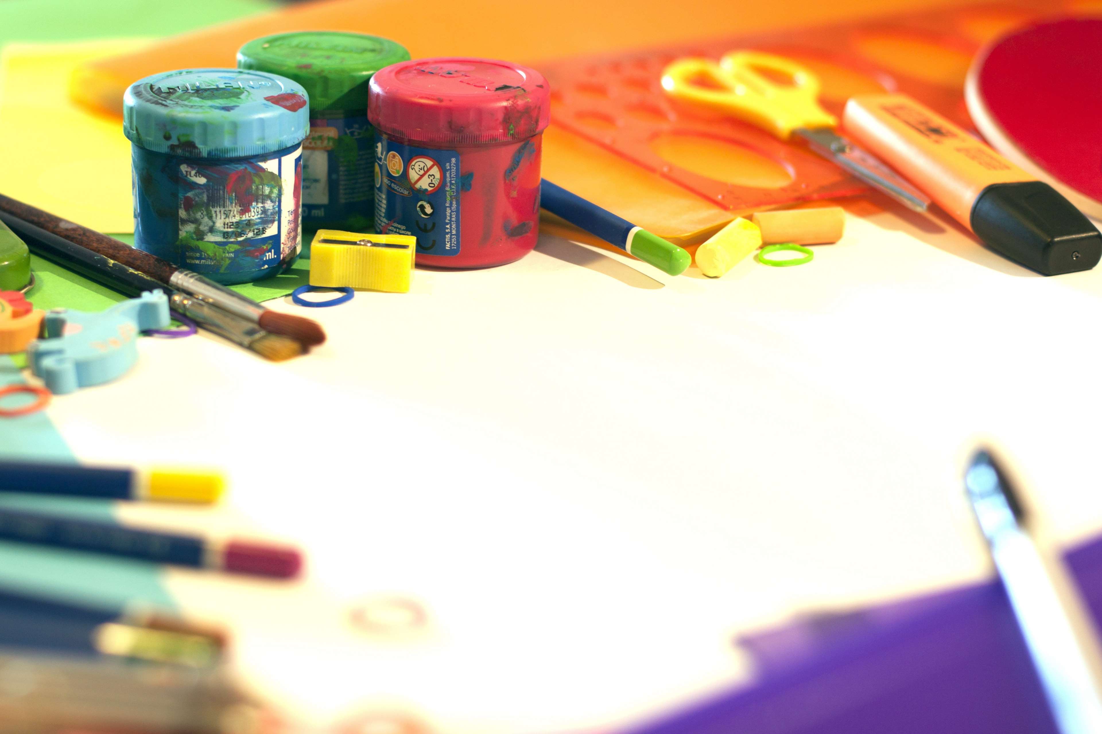 Color, Painting, Plastic, School, School Supplies - รูป พื้น หลัง