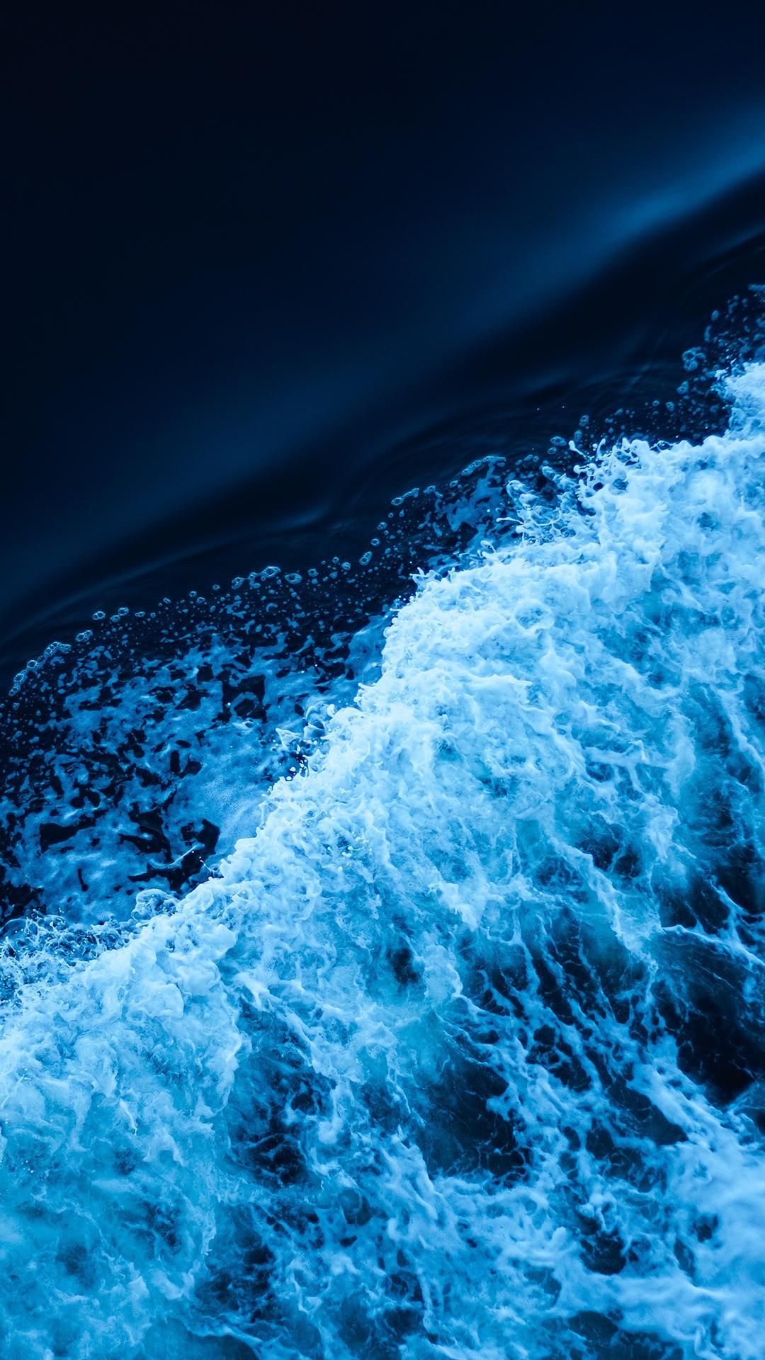 Amoled Wallpaper 82. Sea picture, Wave illustration, Background