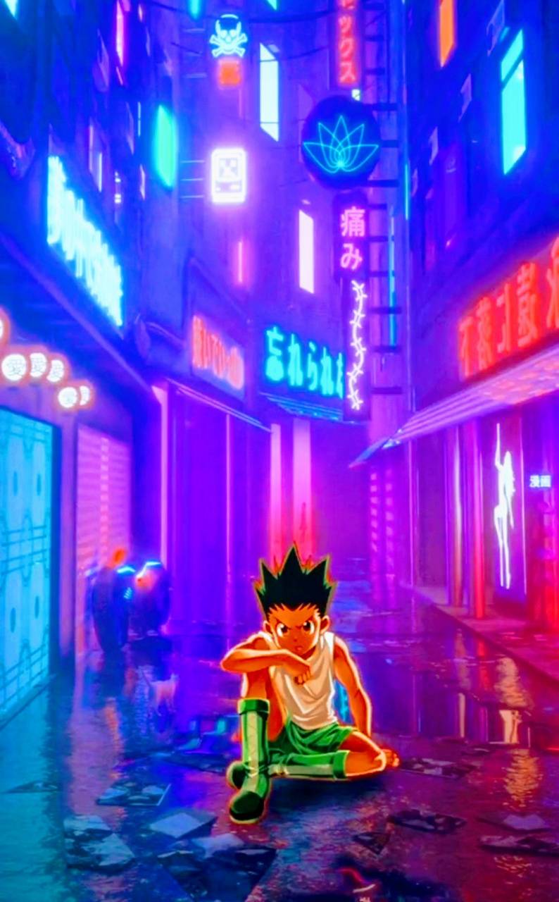 Gon in the city wallpaper