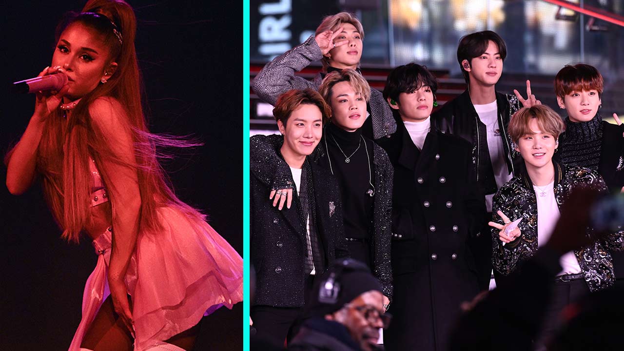 Ariana Grande Shares GRAMMY Rehearsal Pic With BTS and Fans Can't