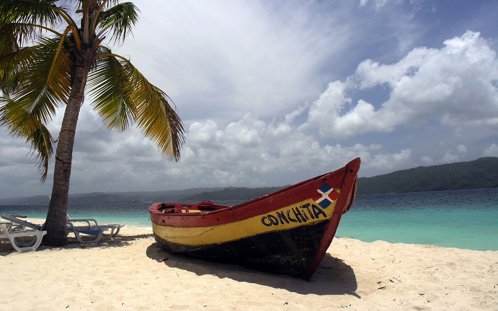 Caribbean boat wallpaper. Caribbean boat