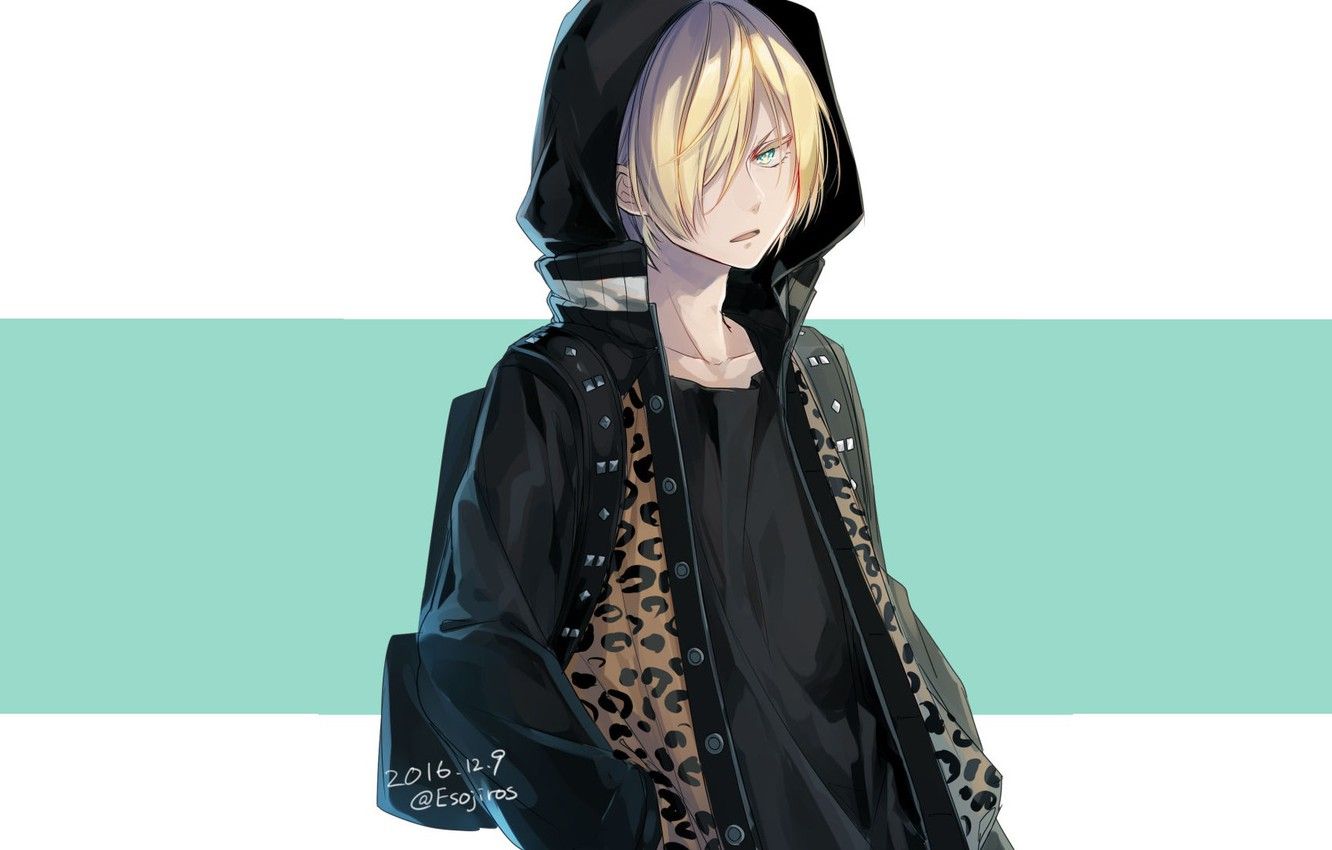 Wallpaper background, strip, guy, skater, Yuri on the ice, Yuri Plisetsky, Yuri On Ice image for desktop, section сёнэн