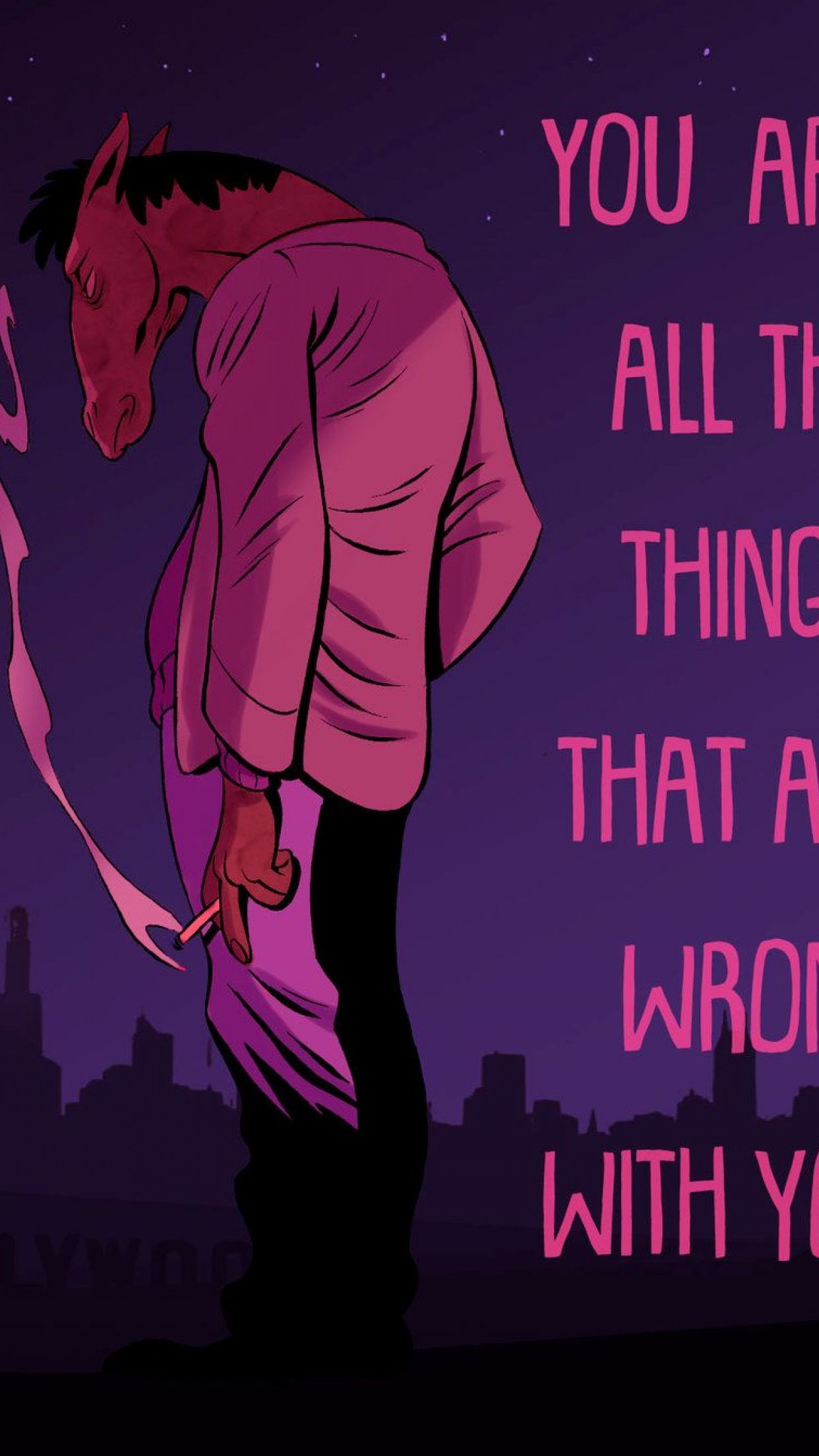 You are all the things that are wrong with you Wallpaper Horseman Wallpaper
