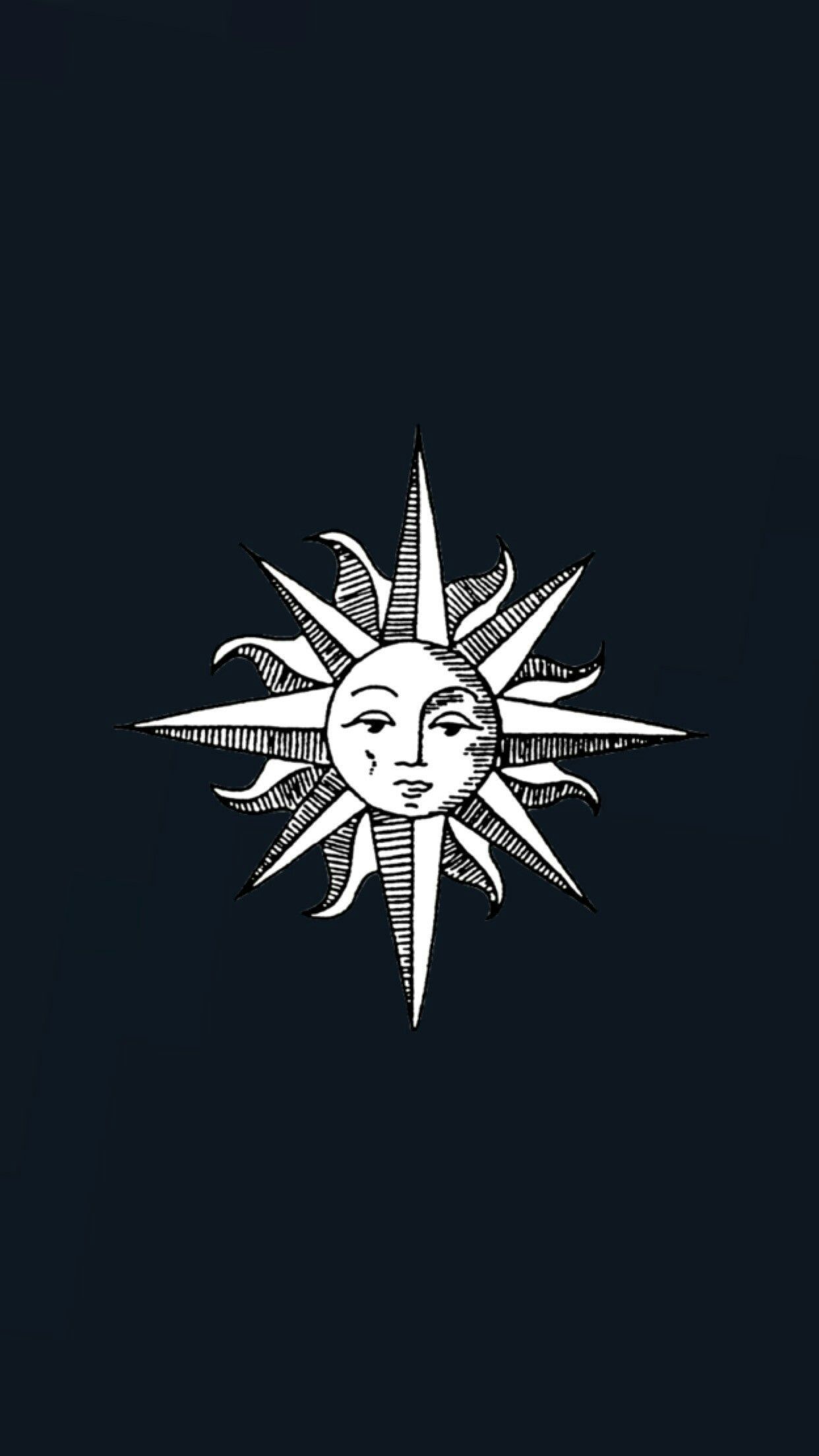 Trippy sun and moon celestials. iPhone wallpaper moon, Sun illustration, iPhone wallpaper vintage