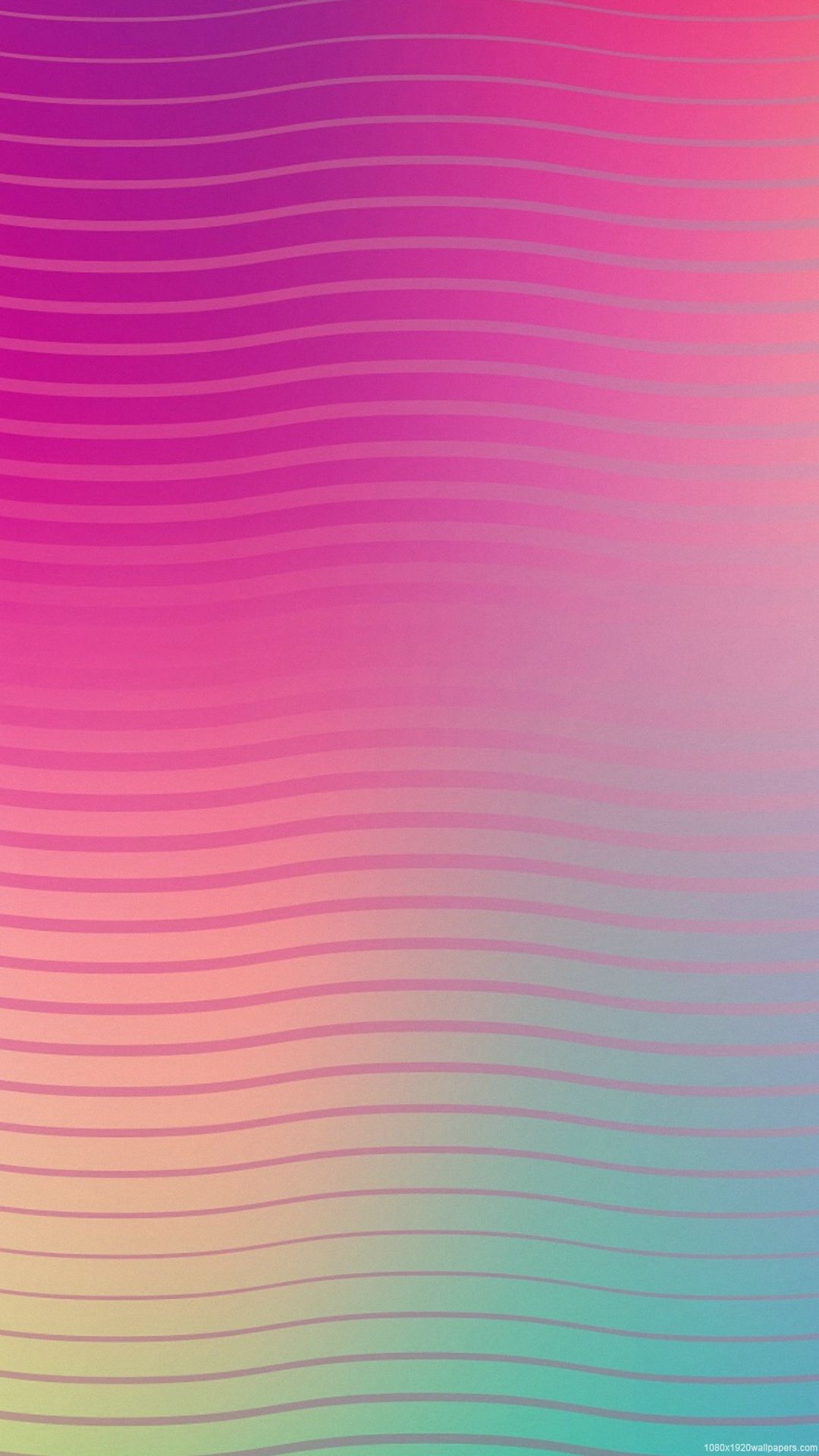 Colorful Wave Abstract Pink Wallpaper HD