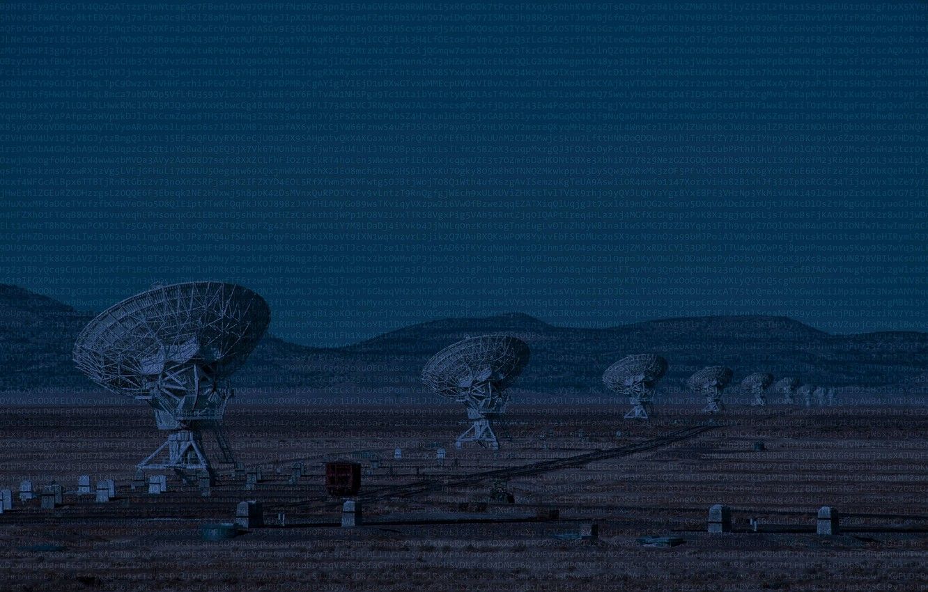 Wallpaper antenna, figures, technology, radio telescope, codes