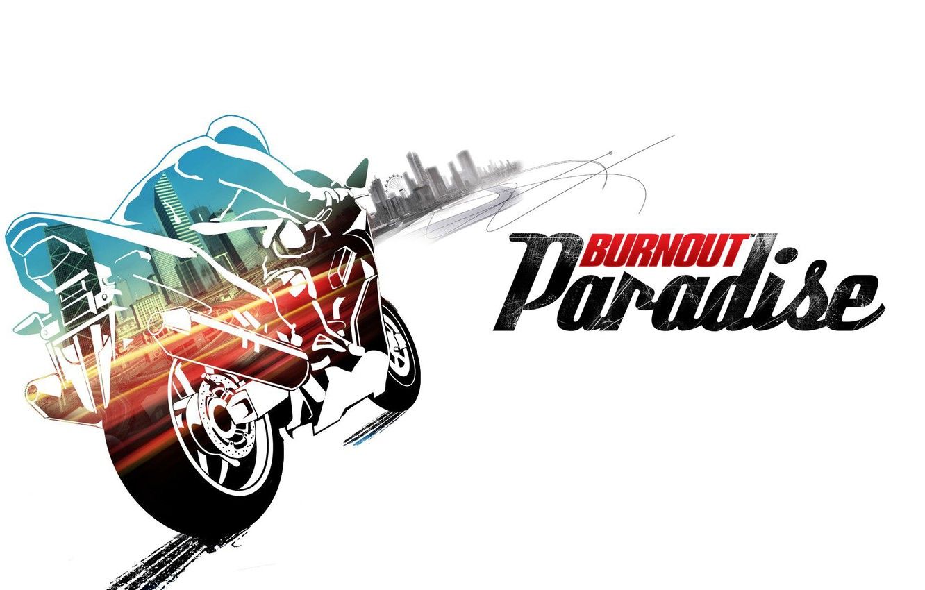 Wallpaper the city, motorcycle, bike, burnout, paradise image