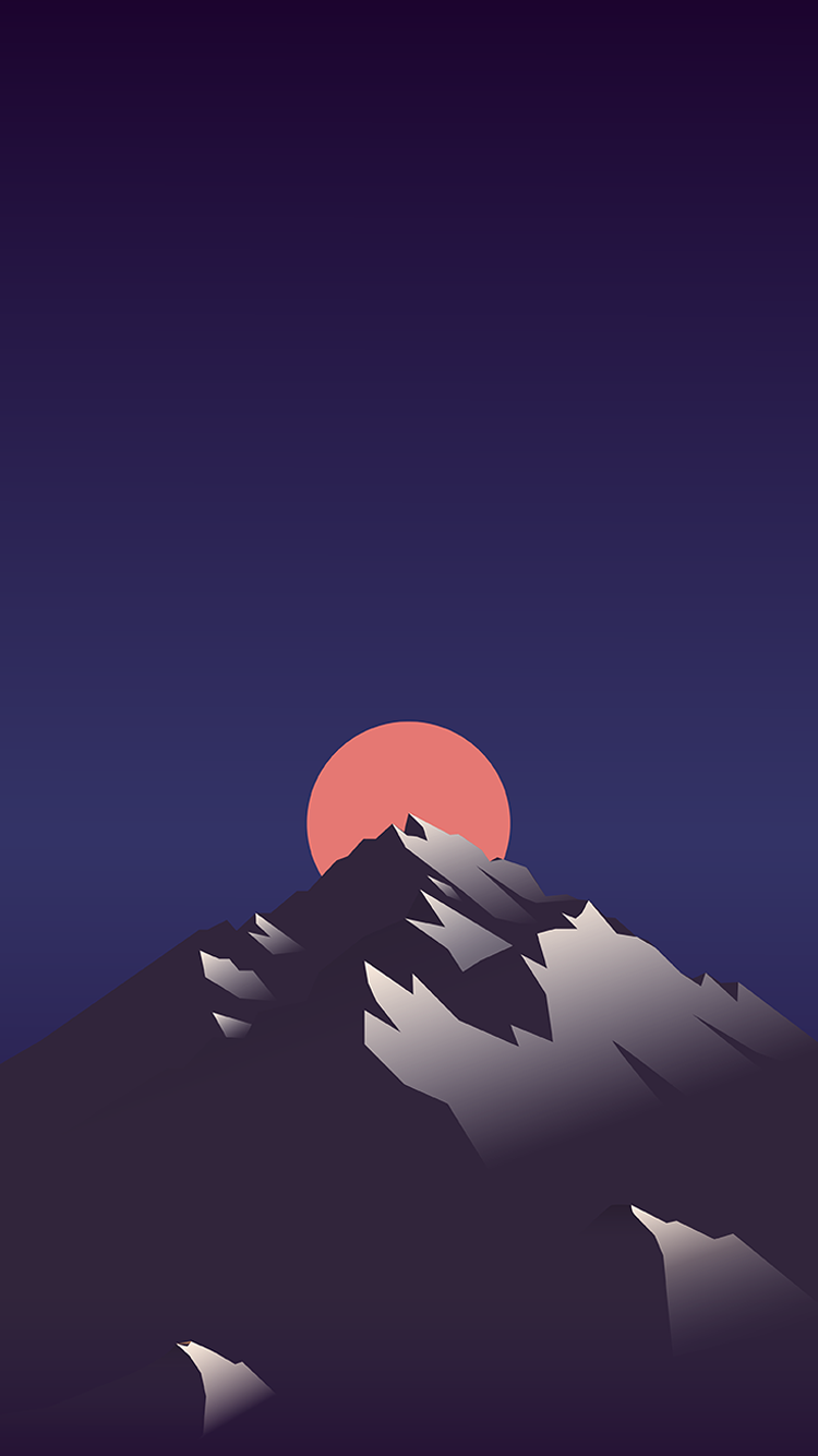Android Mobile Apps: Free Flat Mountain Mobile Wallpaper