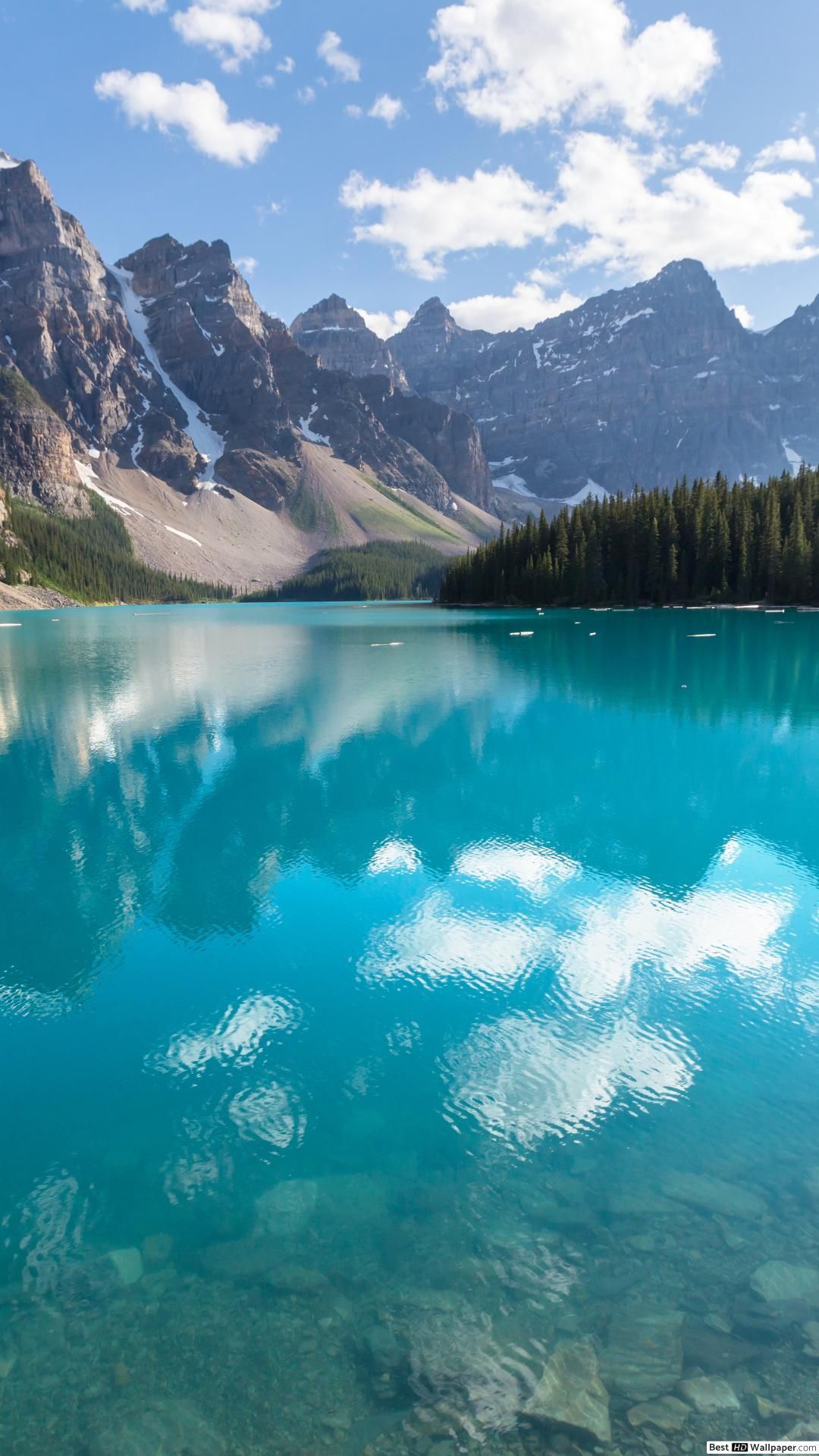 Turquoise Lake Mobile Wallpaper