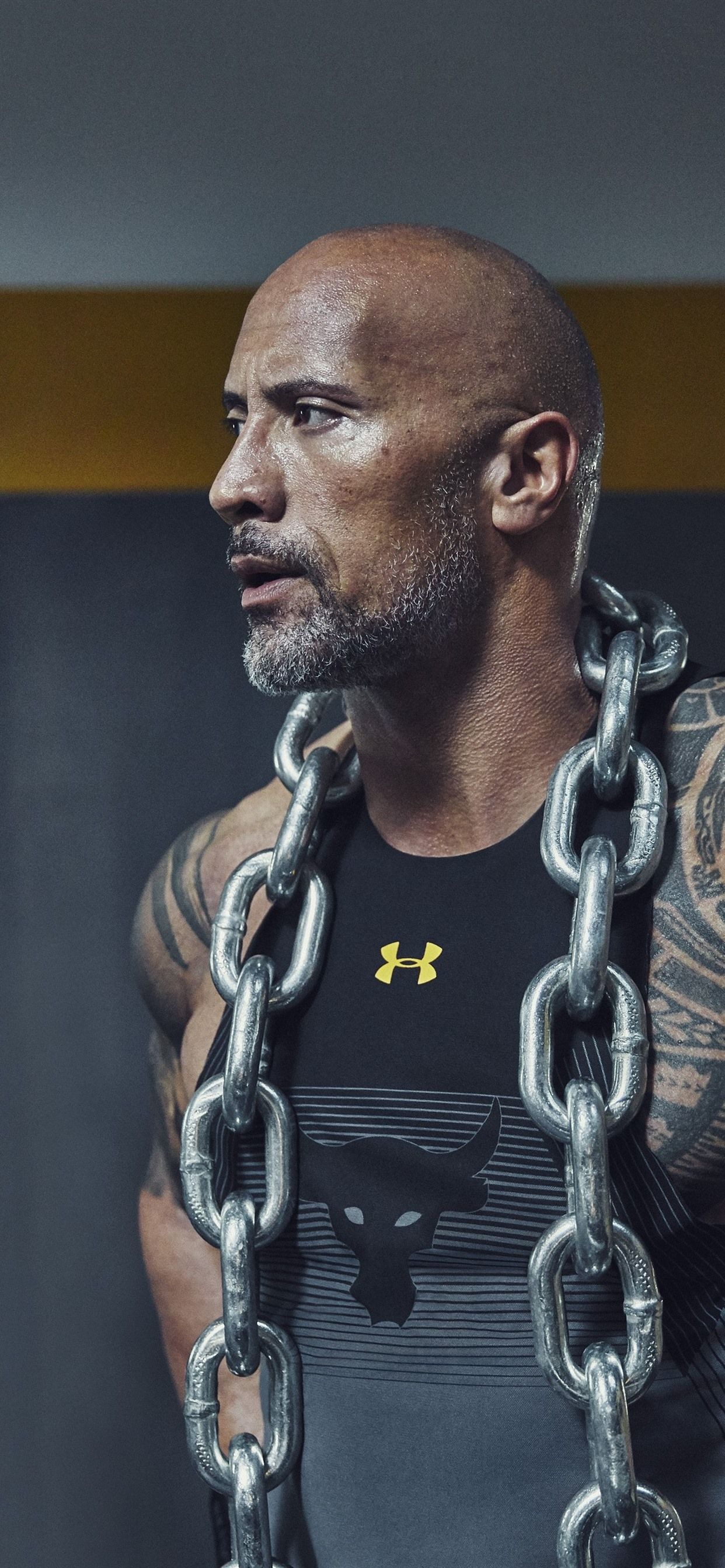 Dwayne Johnson, Actor, Iron Chain 1242x2688 IPhone 11 Pro XS Max
