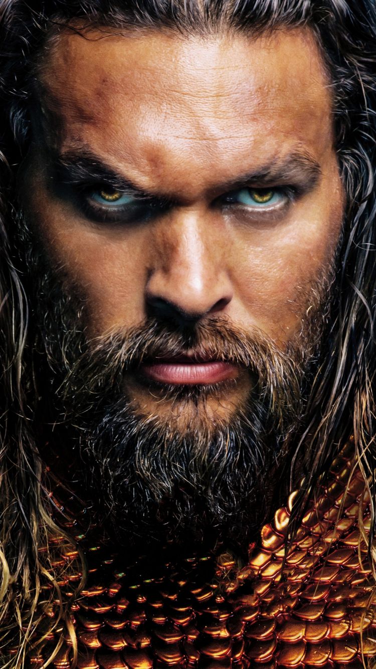 Download 750x1334 wallpaper aquaman, 2018 movie, jason momoa