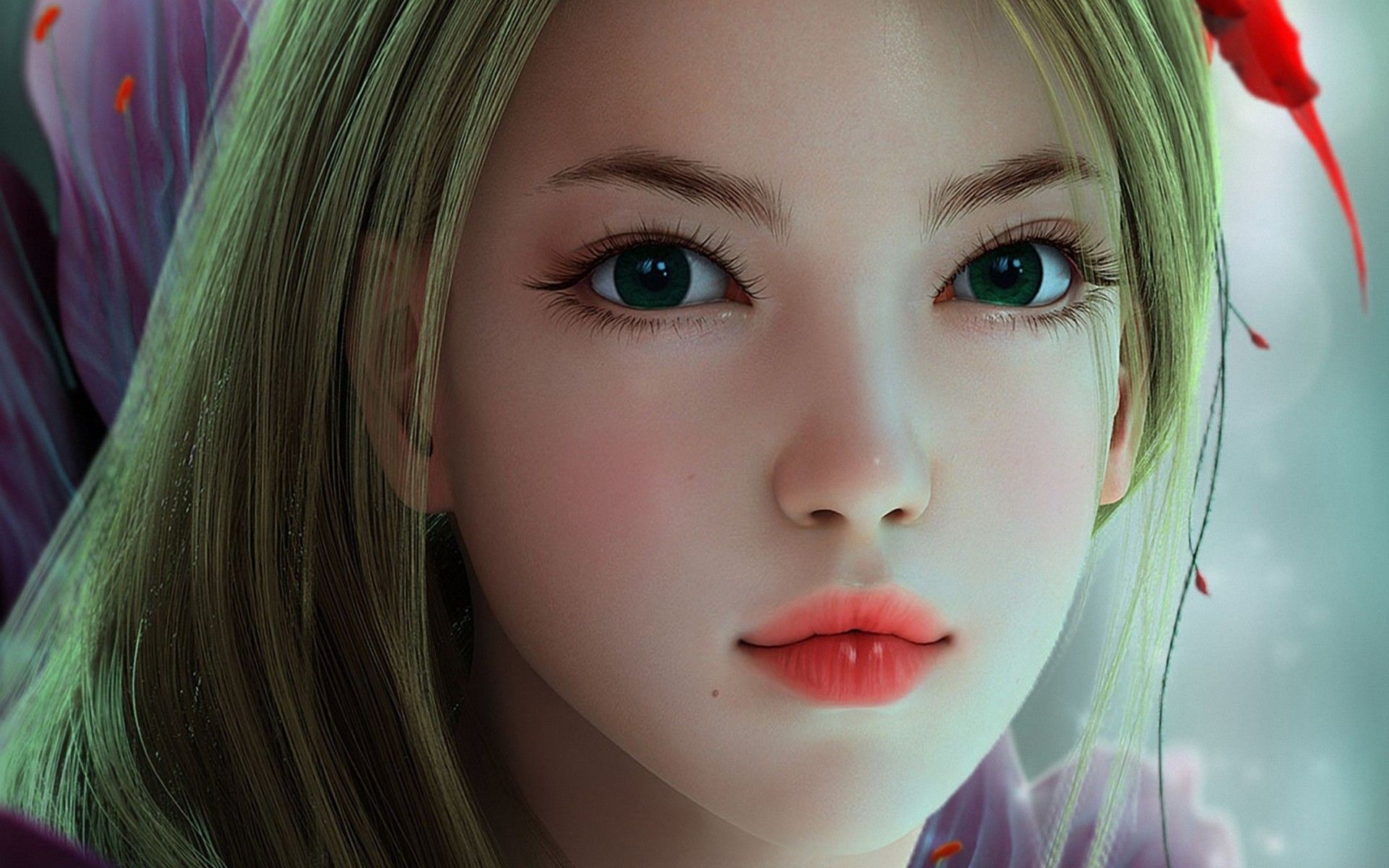 Painted girls Wallpaper